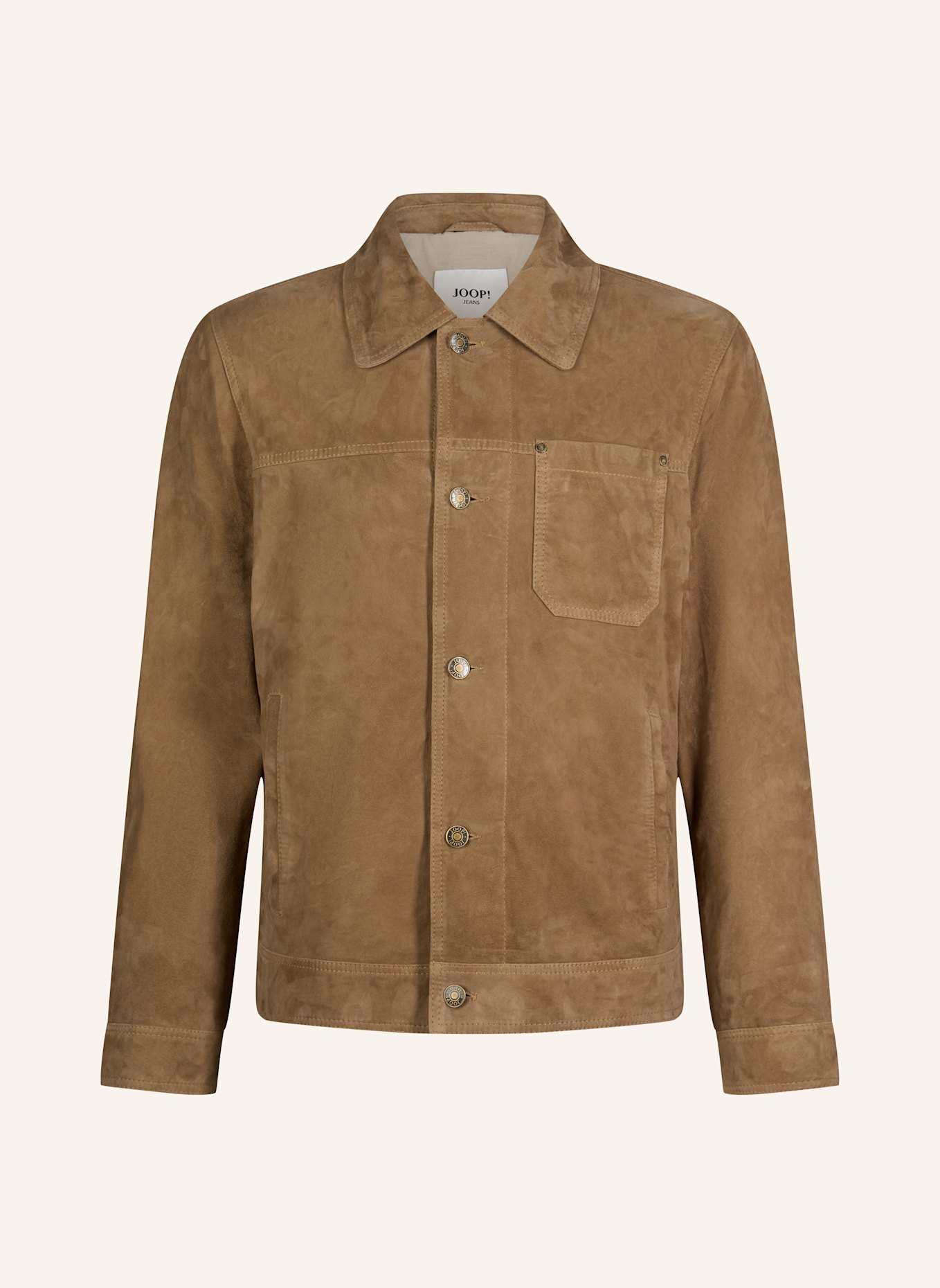 JOOP! JEANS Lederjacke: BEIGE