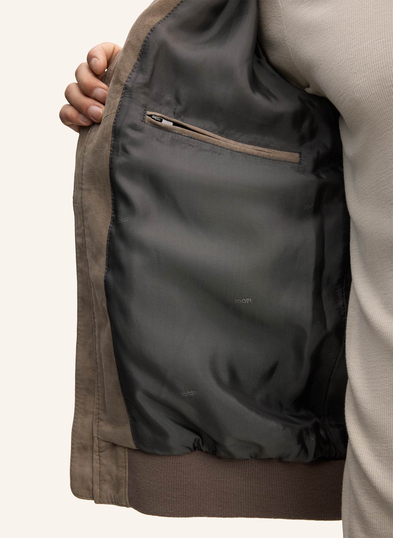 JOOP! Lederjacke: BEIGE