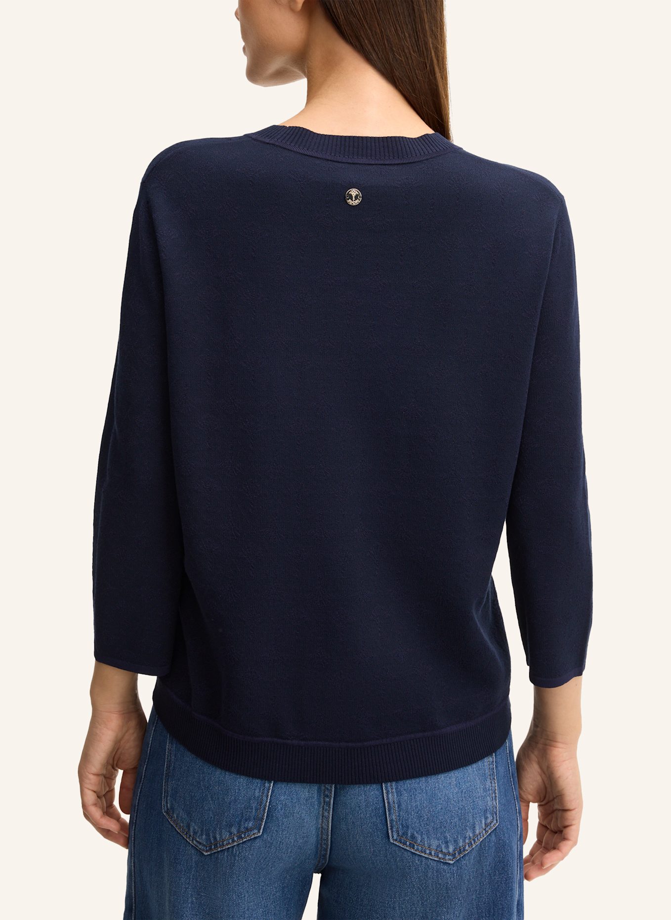 JOOP! Pullover KUSTA mit 3/4-Arm: DUNKELBLAU