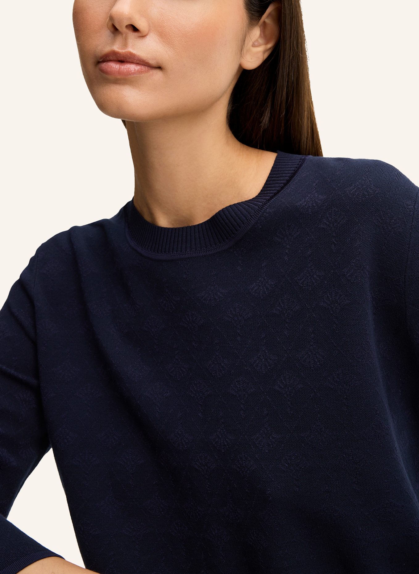 JOOP! Pullover KUSTA mit 3/4-Arm: DUNKELBLAU