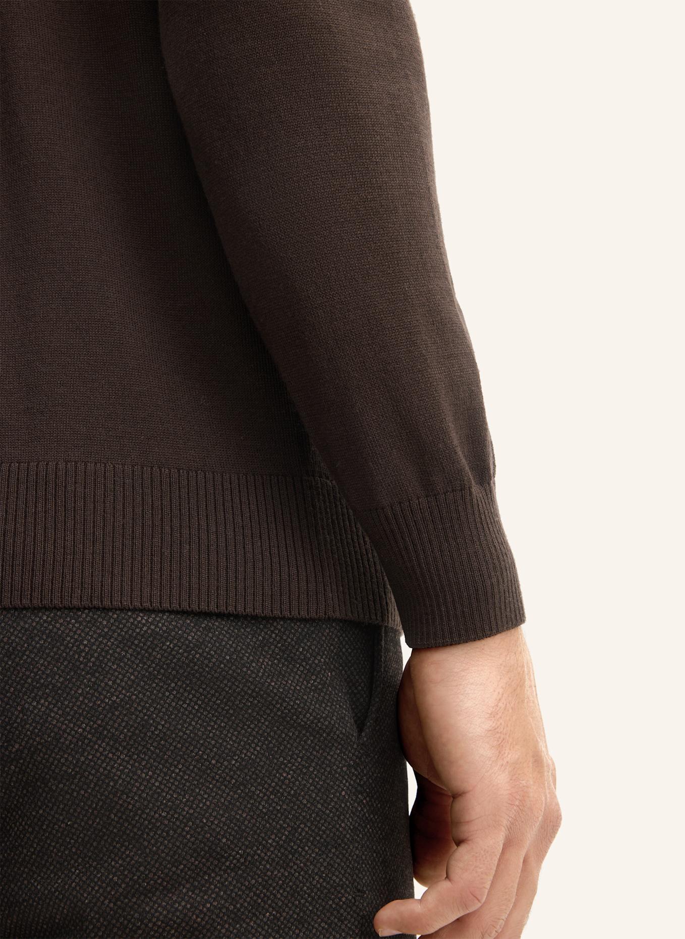 JOOP! Rollkragenpullover DONTE aus Merinowolle: DUNKELBRAUN