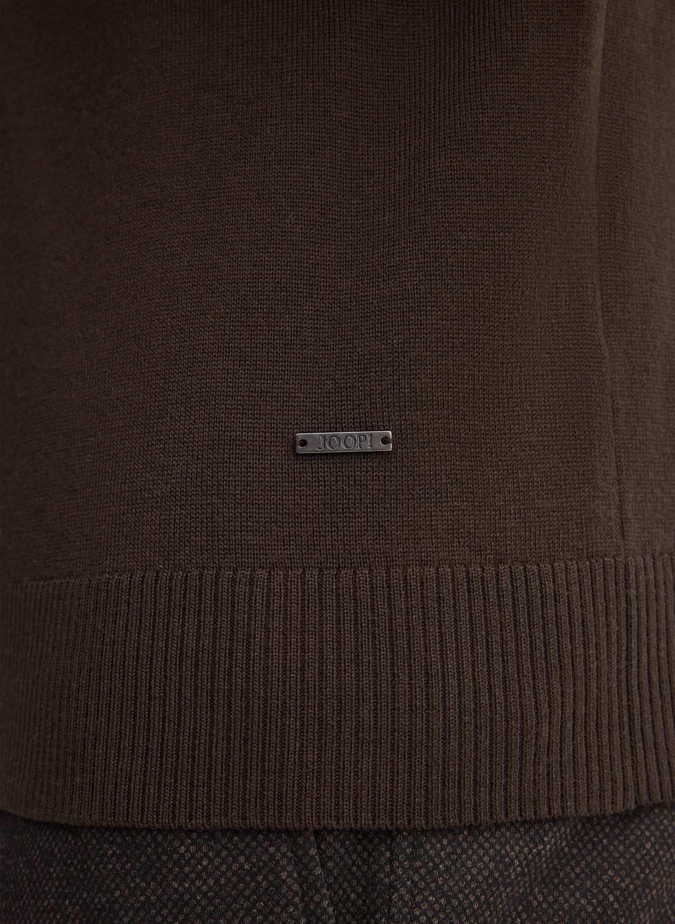 JOOP! Rollkragenpullover DONTE aus Merinowolle: DUNKELBRAUN