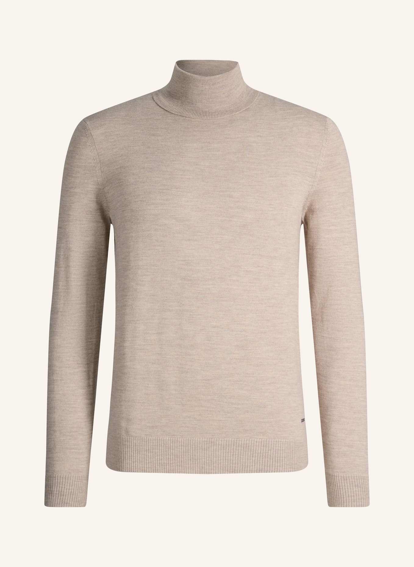 JOOP! Rollkragenpullover DONTE aus Merinowolle: BEIGE
