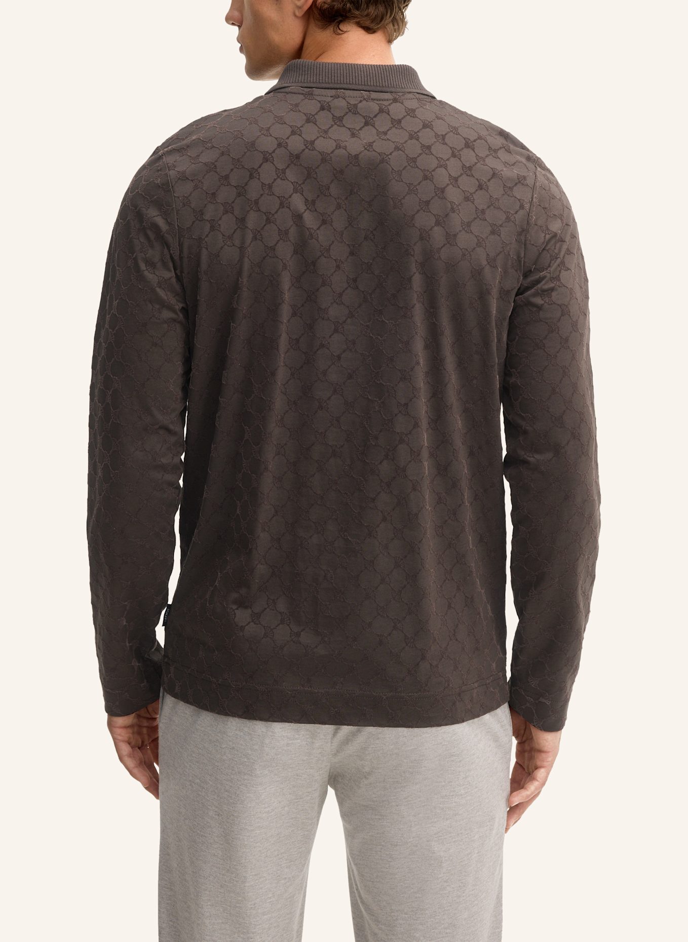 JOOP! Langarm-Poloshirt Modern Fit: DUNKELBRAUN