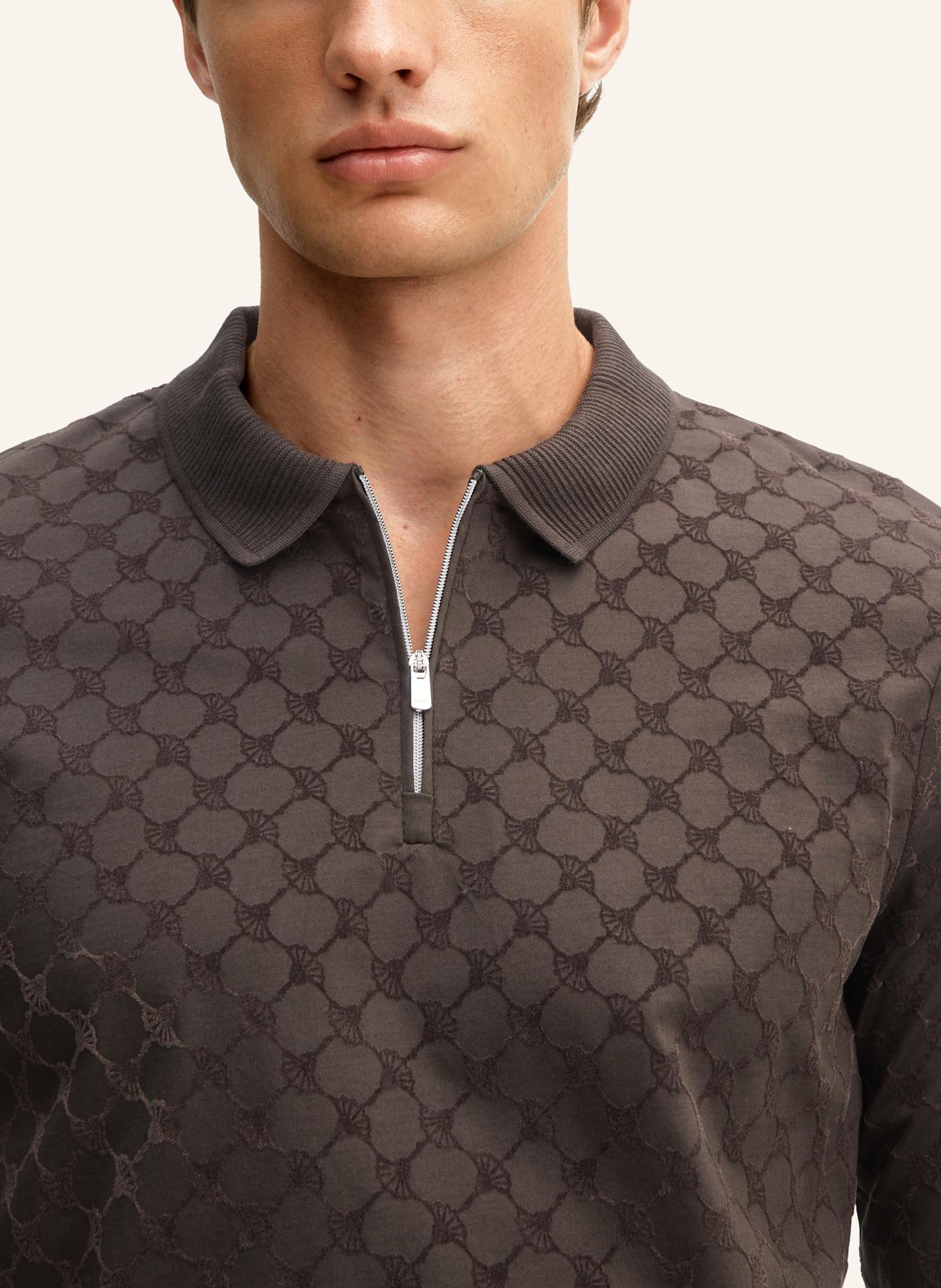 JOOP! Langarm-Poloshirt Modern Fit: DUNKELBRAUN