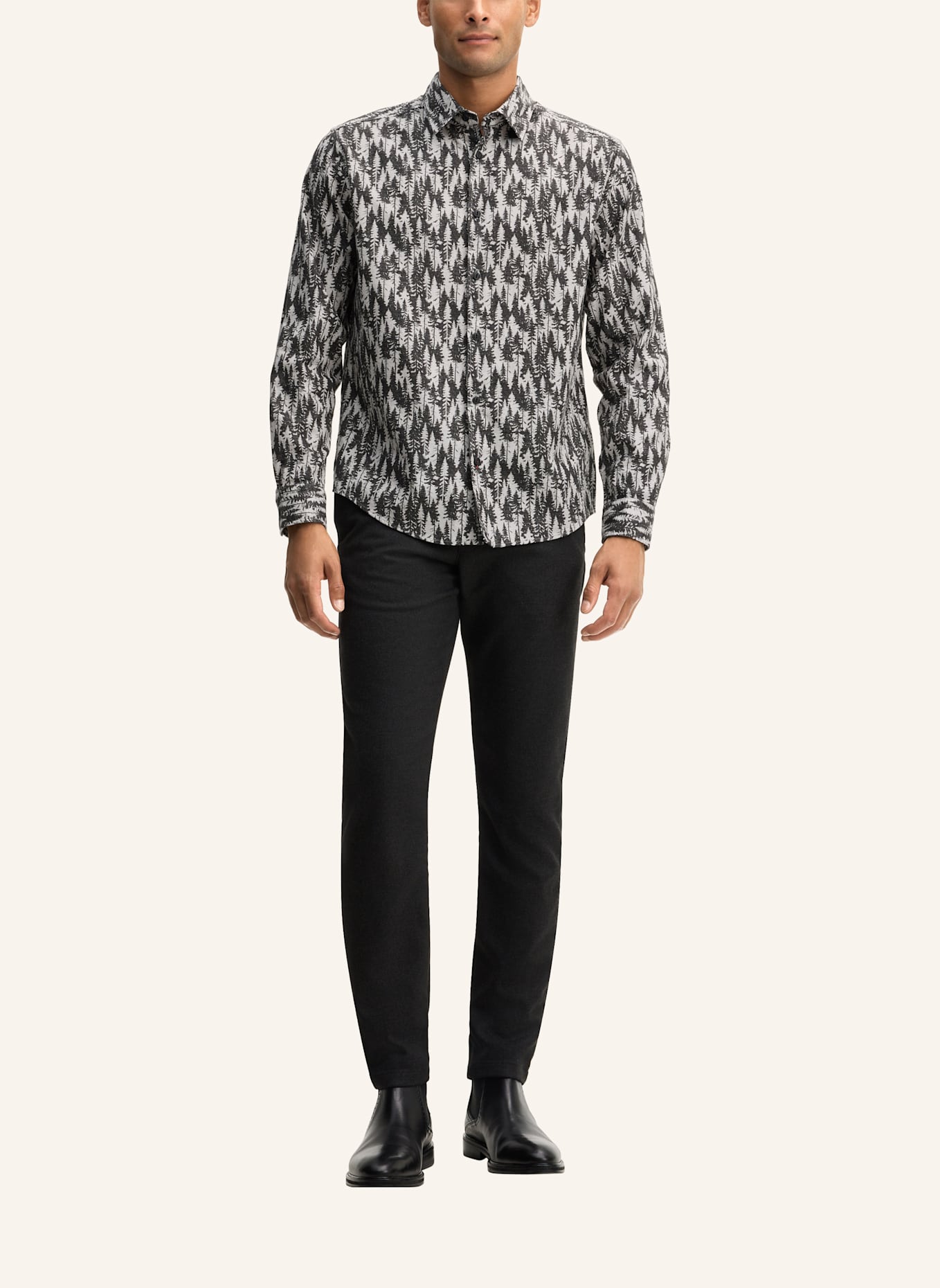JOOP! JEANS Hemd Regular Fit: GRAU