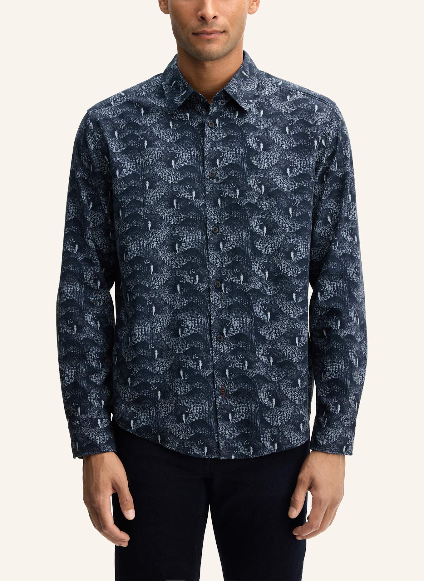 JOOP! JEANS Hemd Regular Fit: DUNKELBLAU