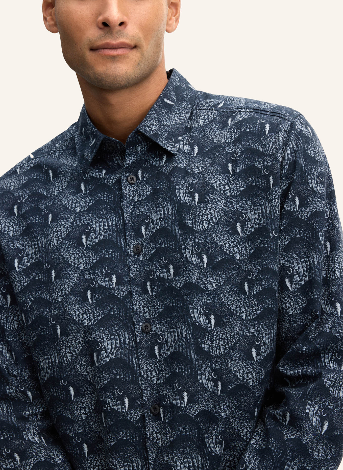 JOOP! JEANS Hemd Regular Fit: DUNKELBLAU