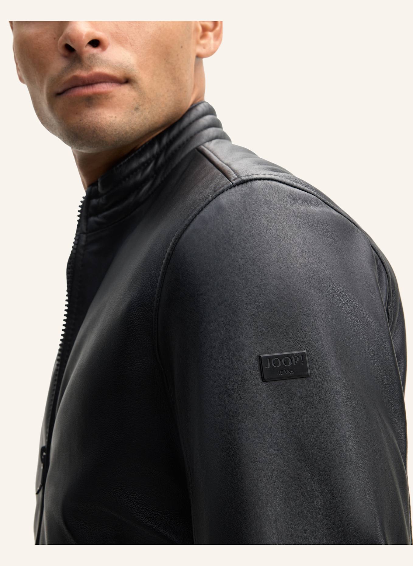 JOOP! JEANS Lederjacke: SCHWARZ