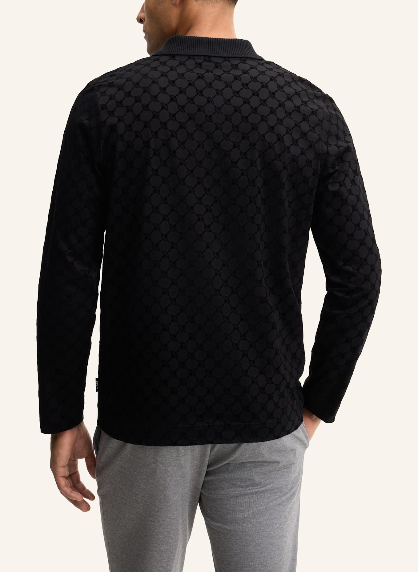 JOOP! Langarm-Poloshirt Modern Fit: SCHWARZ
