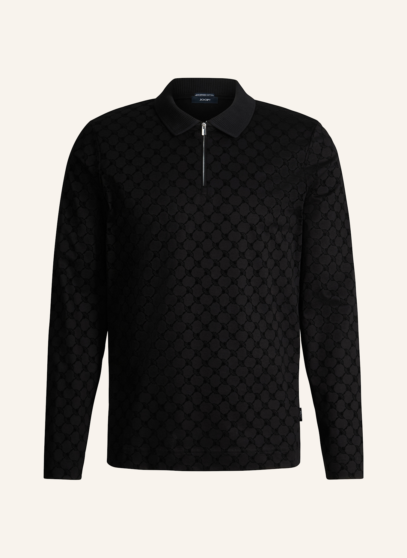 JOOP! Langarm-Poloshirt Modern Fit: SCHWARZ