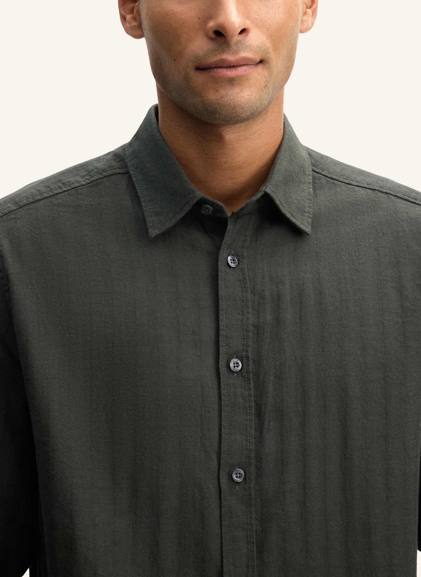 JOOP! JEANS Casual-Hemd Regular Fit: DUNKELGRÜN