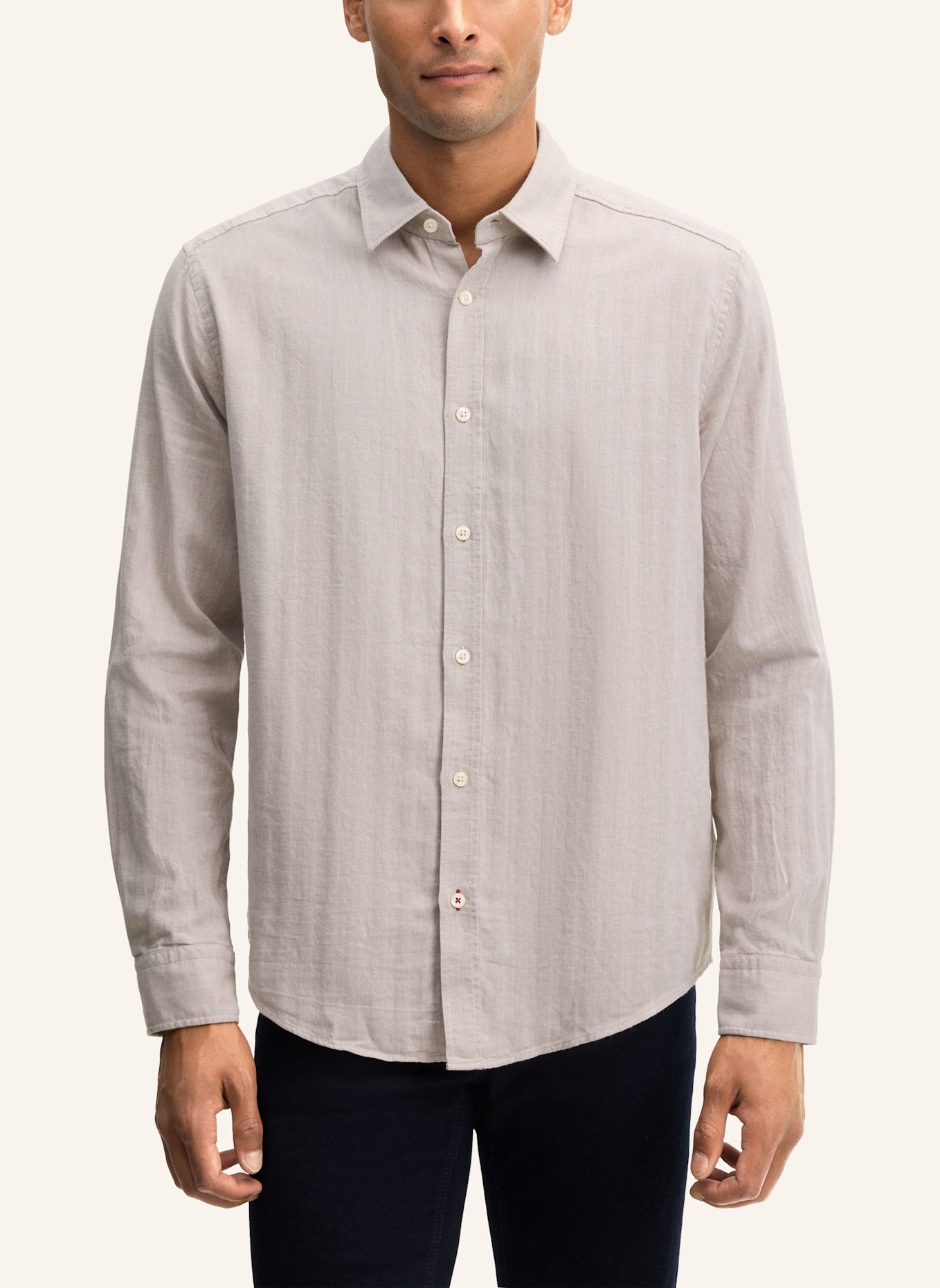 JOOP! JEANS Casual-Hemd Regular Fit: BEIGE