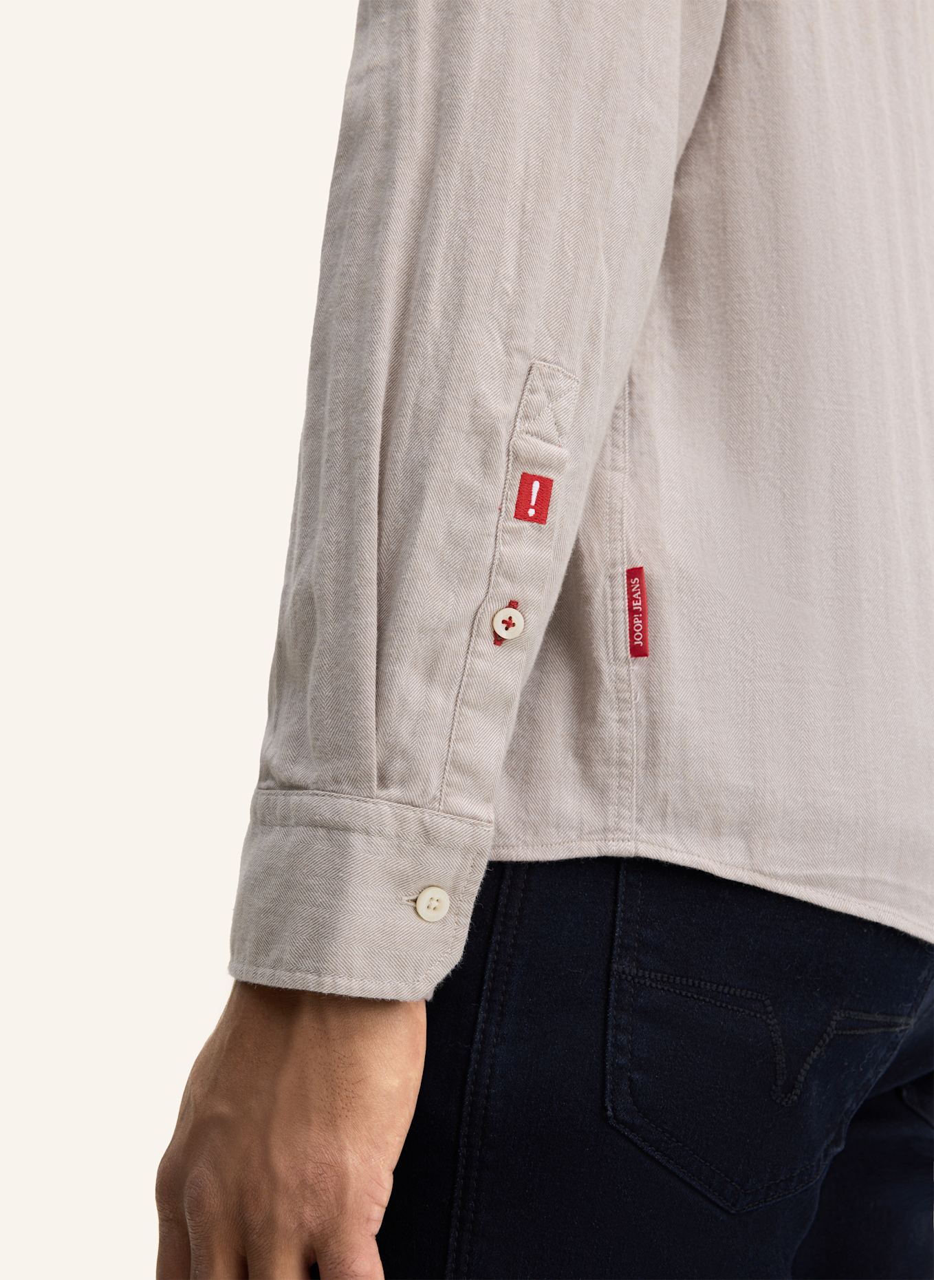 JOOP! JEANS Casual-Hemd Regular Fit: BEIGE
