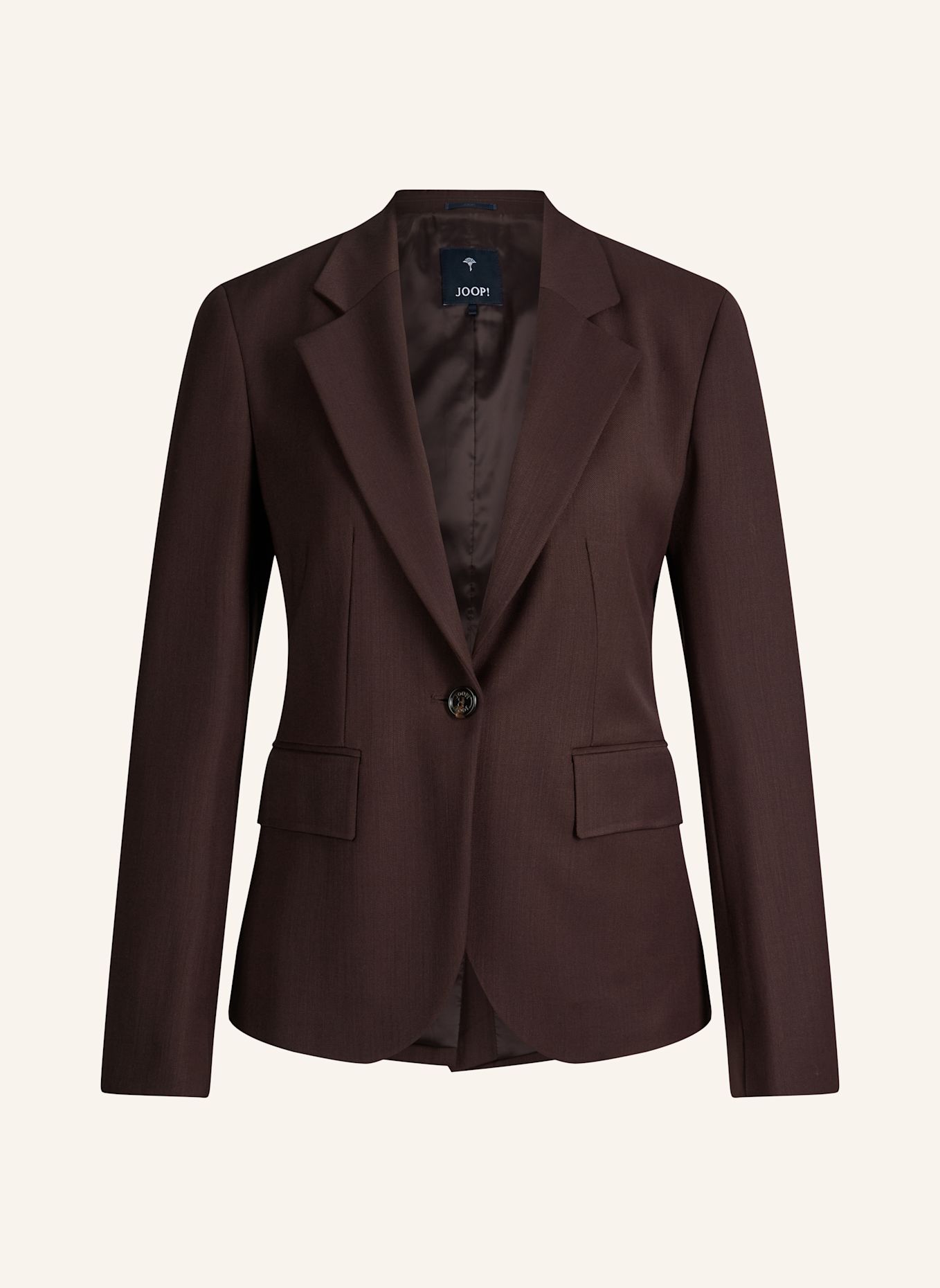 JOOP! Wollmix-Blazer: DUNKELBRAUN