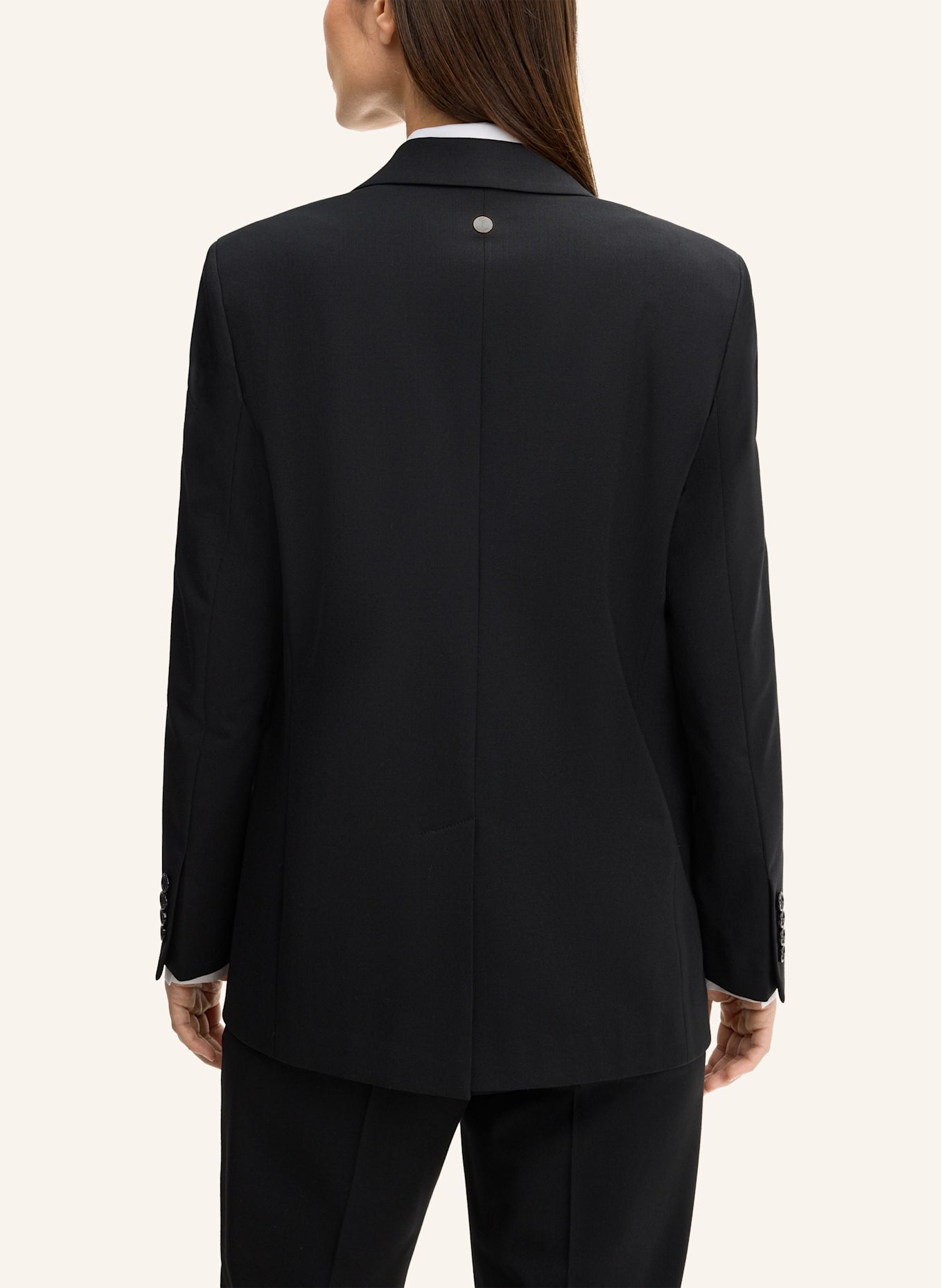 JOOP! Wollmix-Boyfriend-Blazer: SCHWARZ