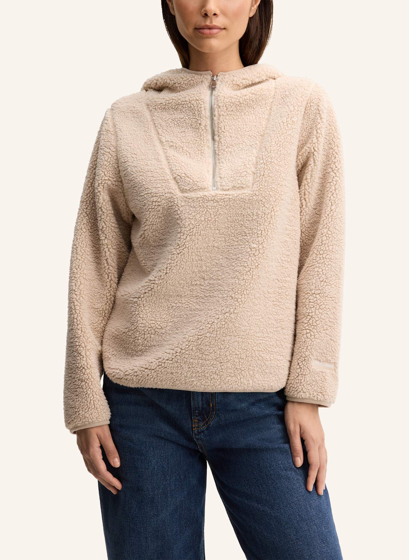 JOOP! JEANS Teddy-Hoodie: BEIGE