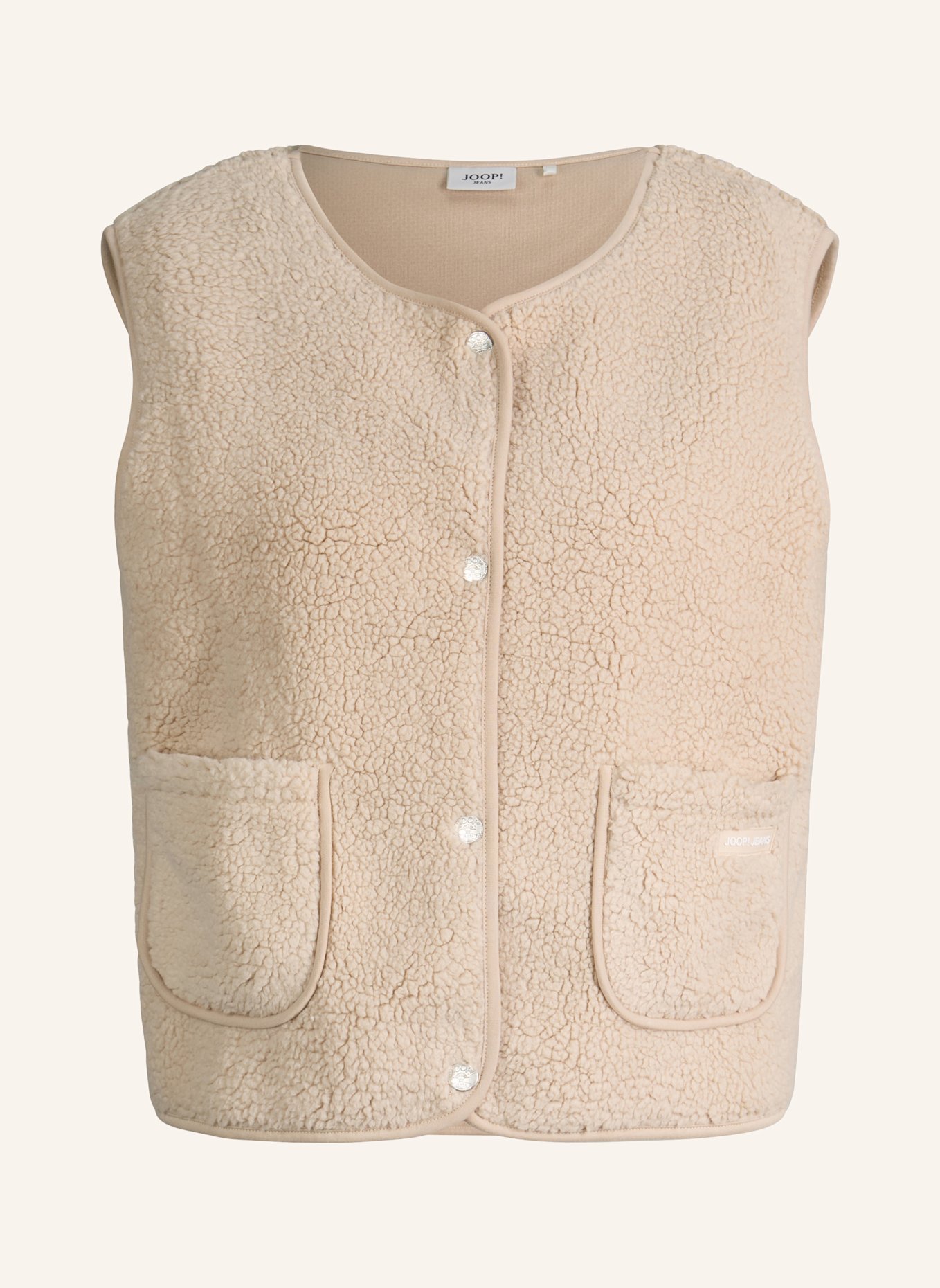 JOOP! JEANS Teddy-Weste: BEIGE