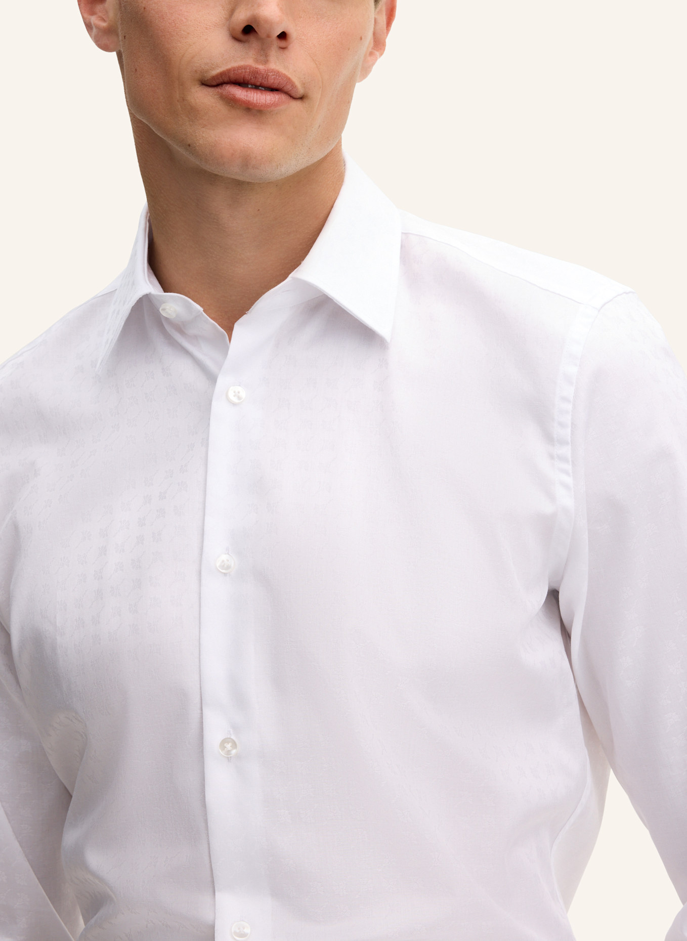 JOOP! Business-Hemd Slim Fit: WEISS