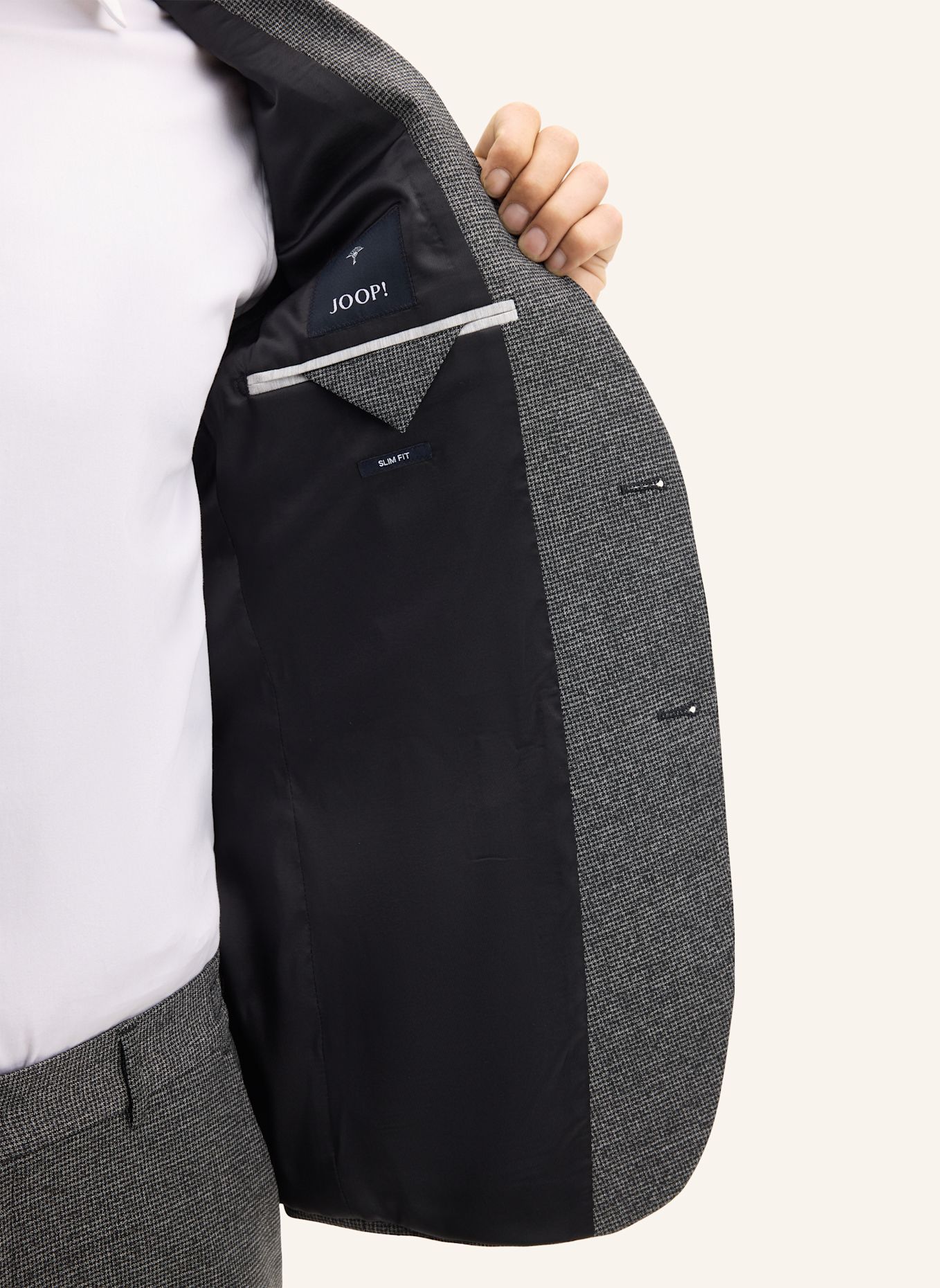 JOOP! Baukasten-Sakko Slim Fit: GRAU