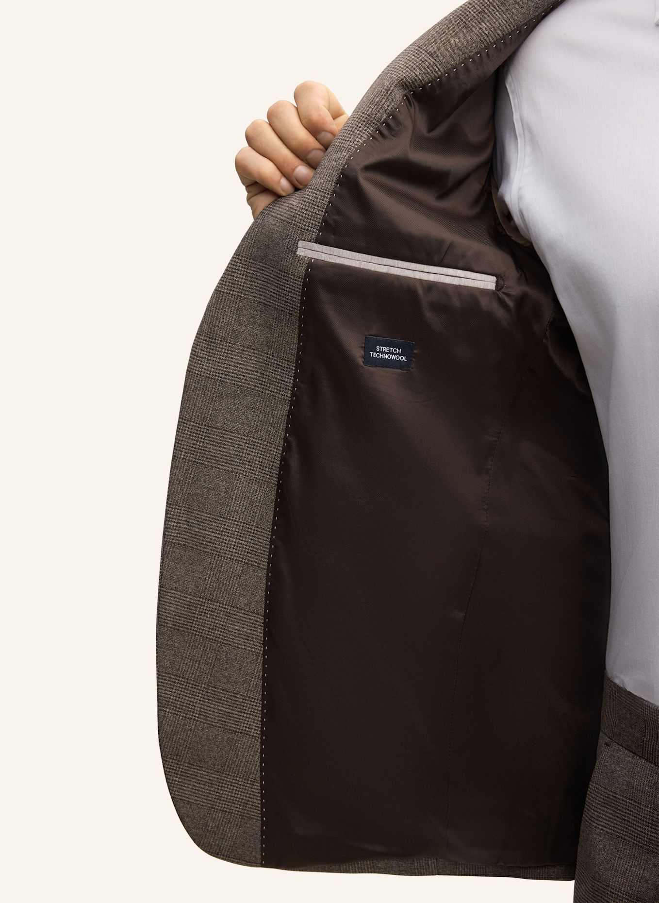JOOP! Baukasten-Sakko Slim Fit: HELLBRAUN