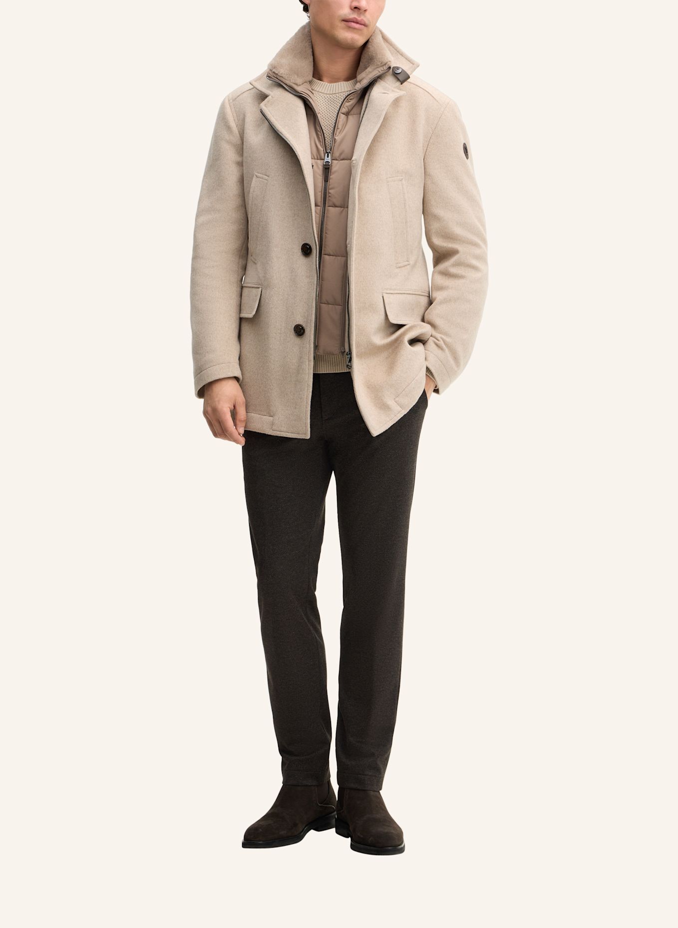 JOOP! Jacke aus Wollmix: BEIGE