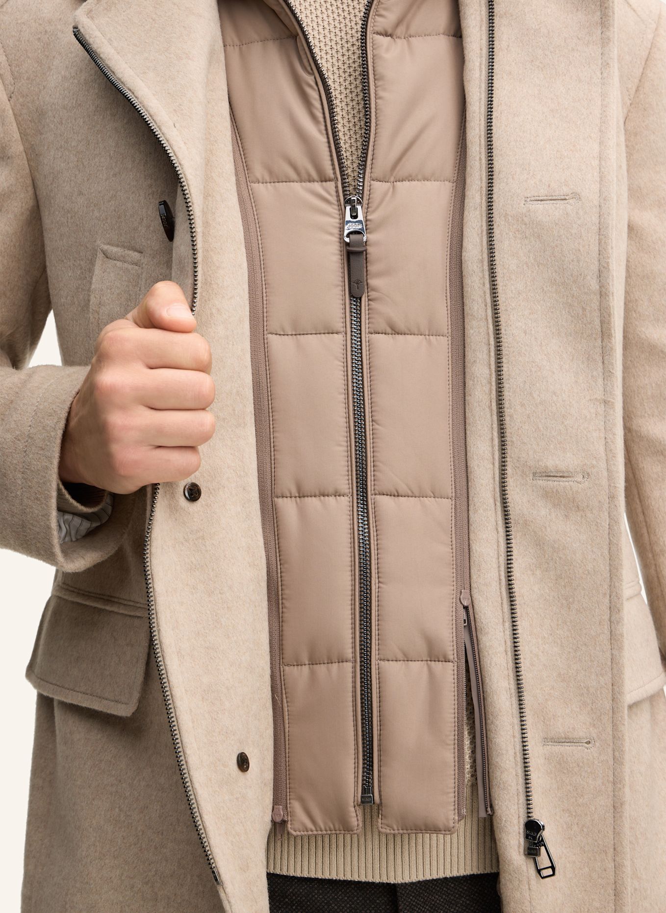 JOOP! Jacke aus Wollmix: BEIGE