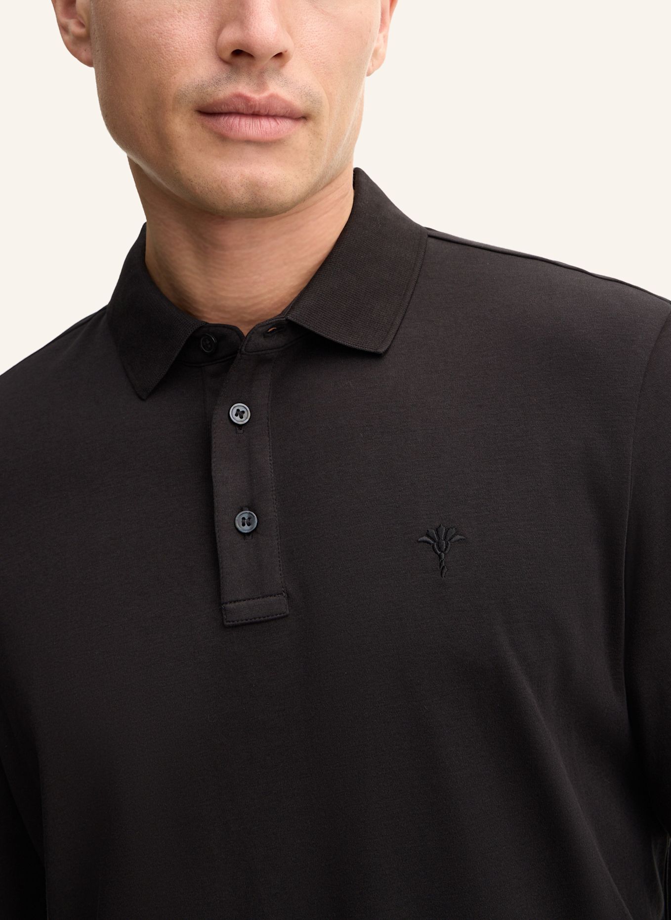 JOOP! Langarm-Poloshirt Modern Fit: SCHWARZ