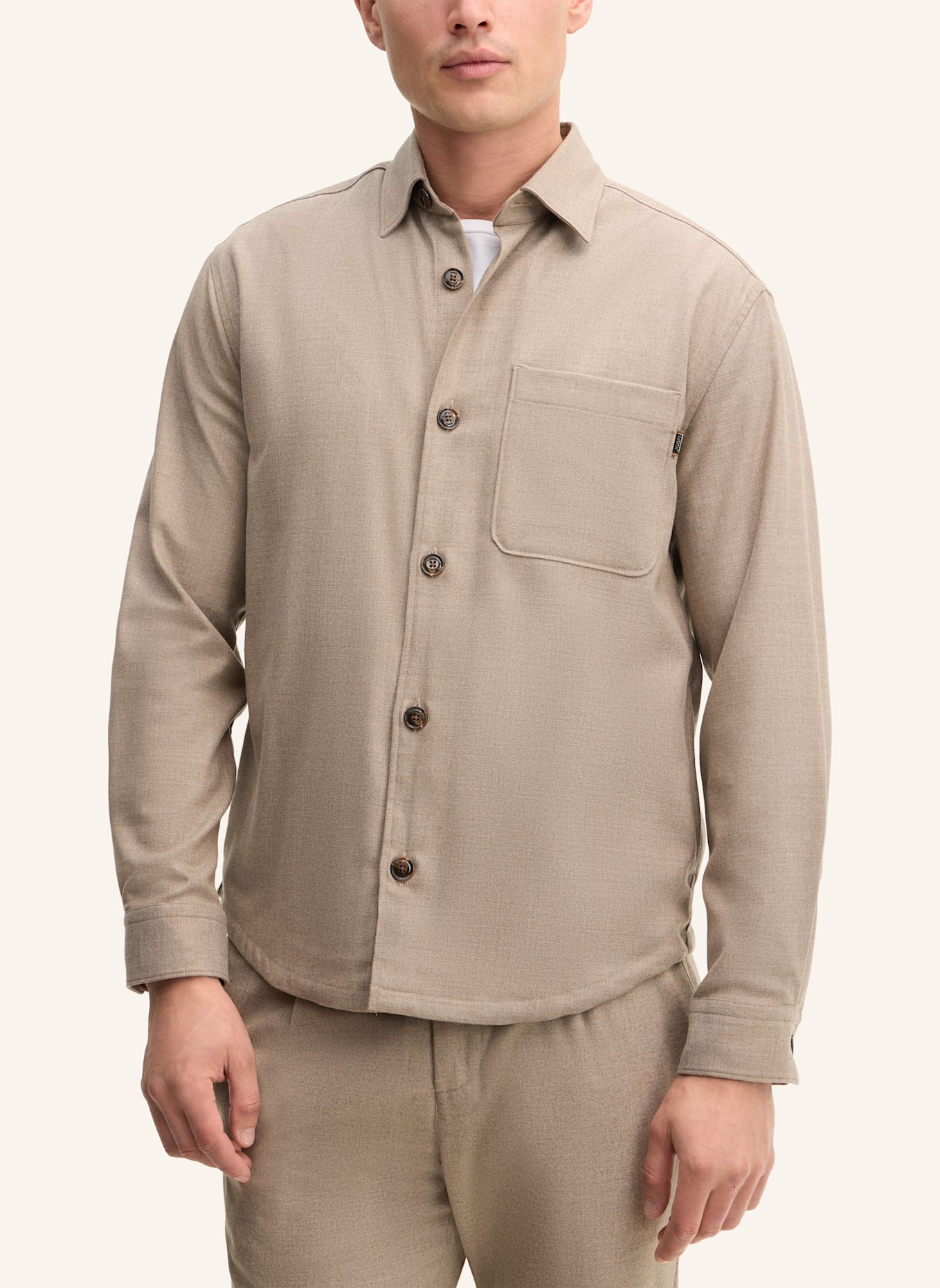 JOOP! Hemdjacke Shaped Fit: BEIGE