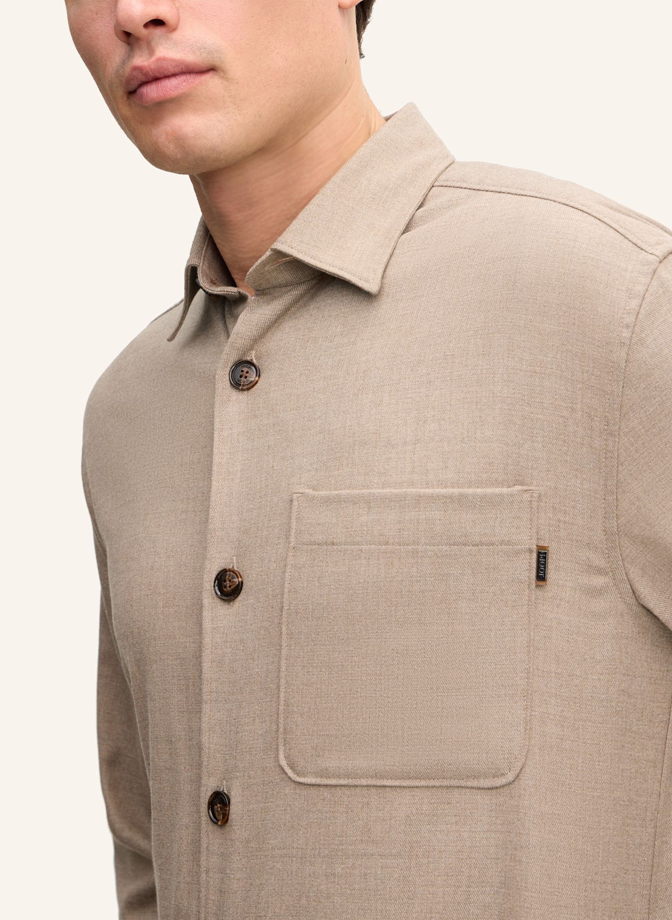 JOOP! Hemdjacke Shaped Fit: BEIGE