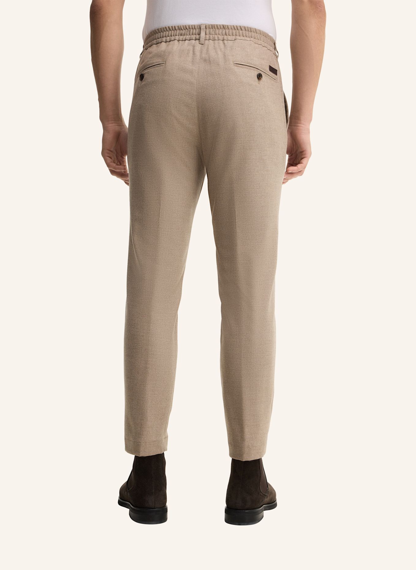 JOOP! Bundfaltenhose Regular Fit: BEIGE