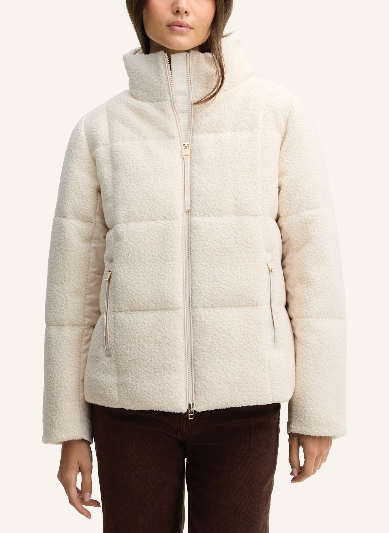 JOOP! Bouclé-Jacke: WEISS