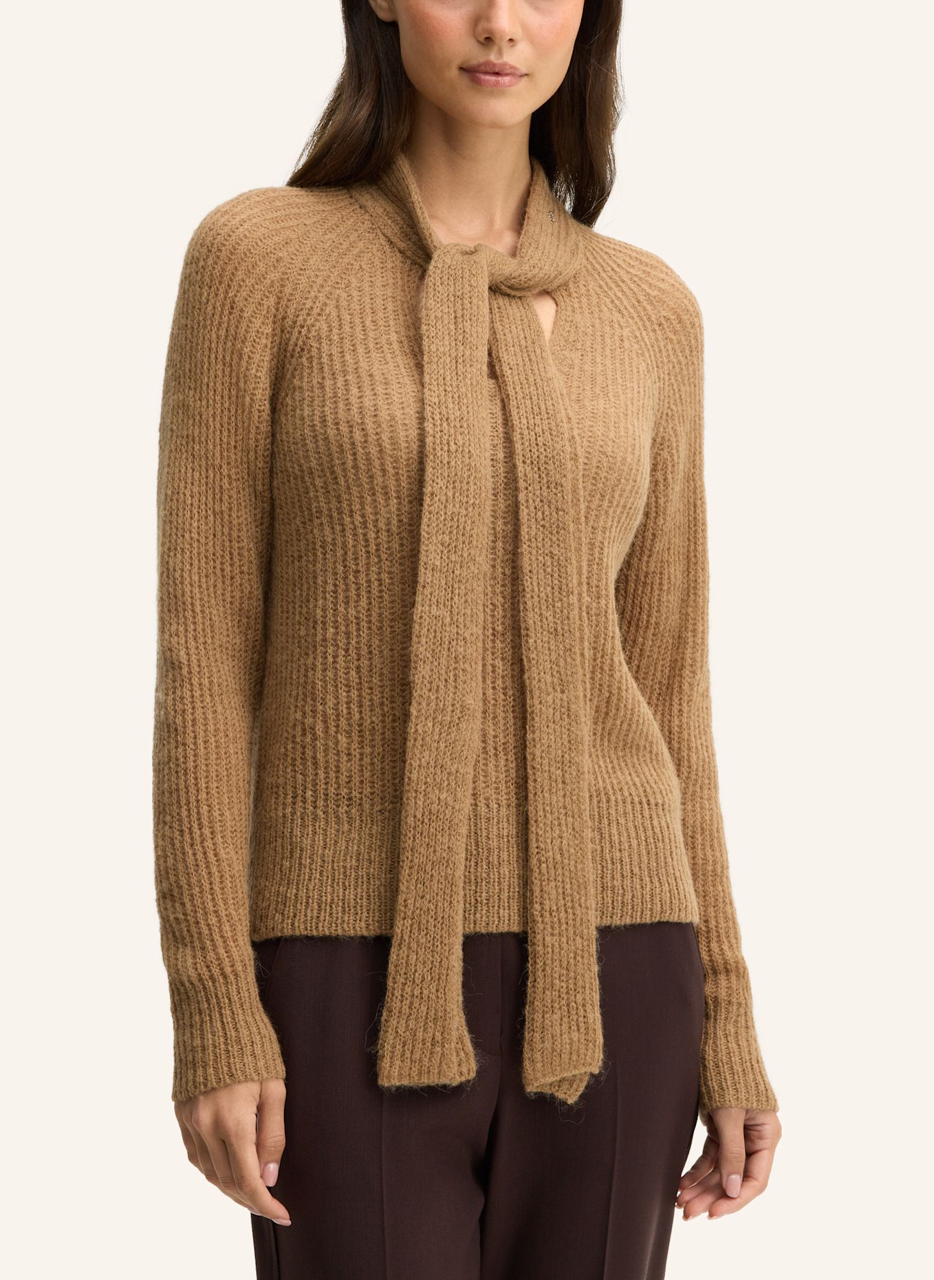 JOOP! Alpaka-Wollmix Pullover: CAMEL