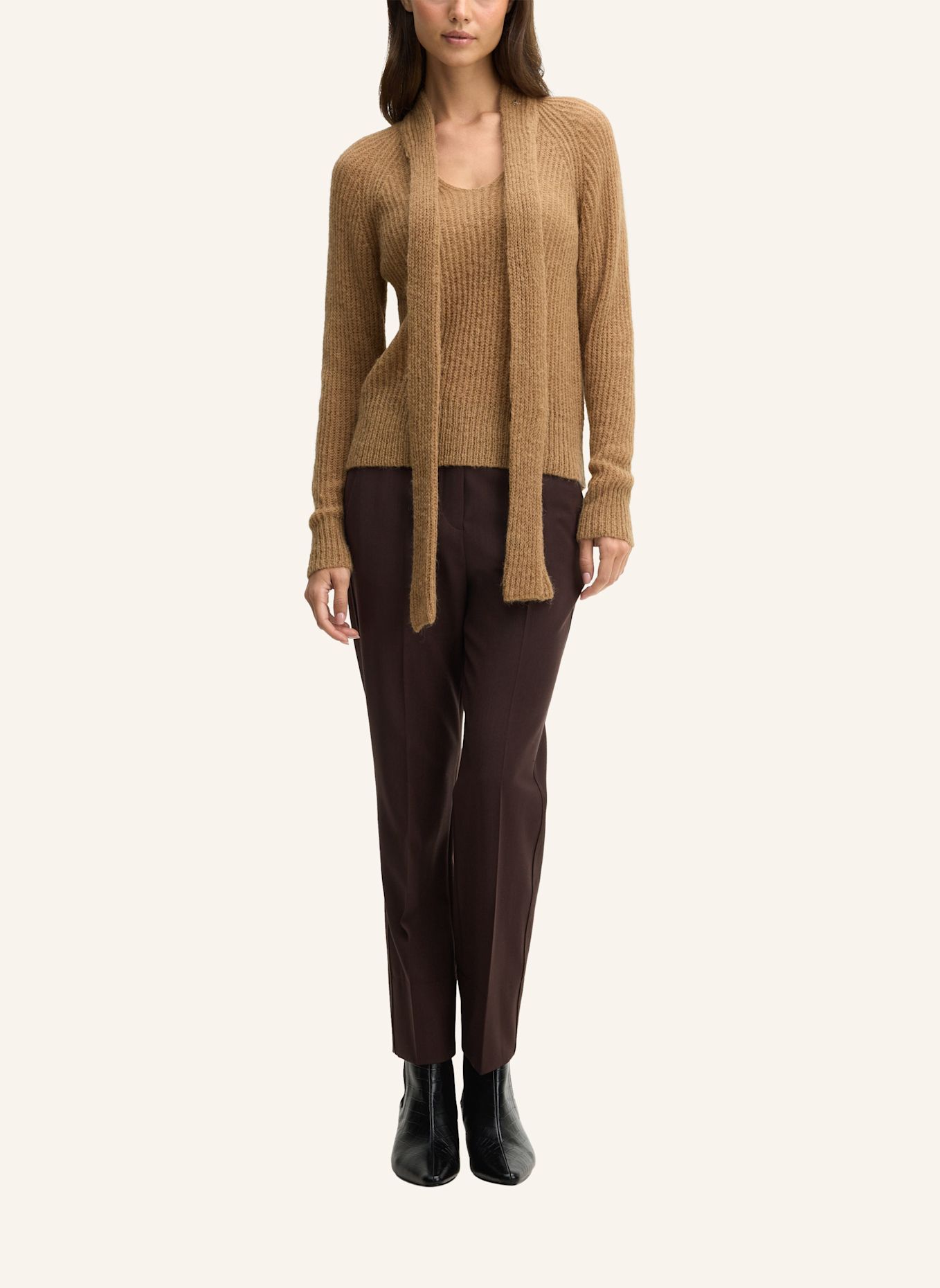 JOOP! Alpaka-Wollmix Pullover: CAMEL