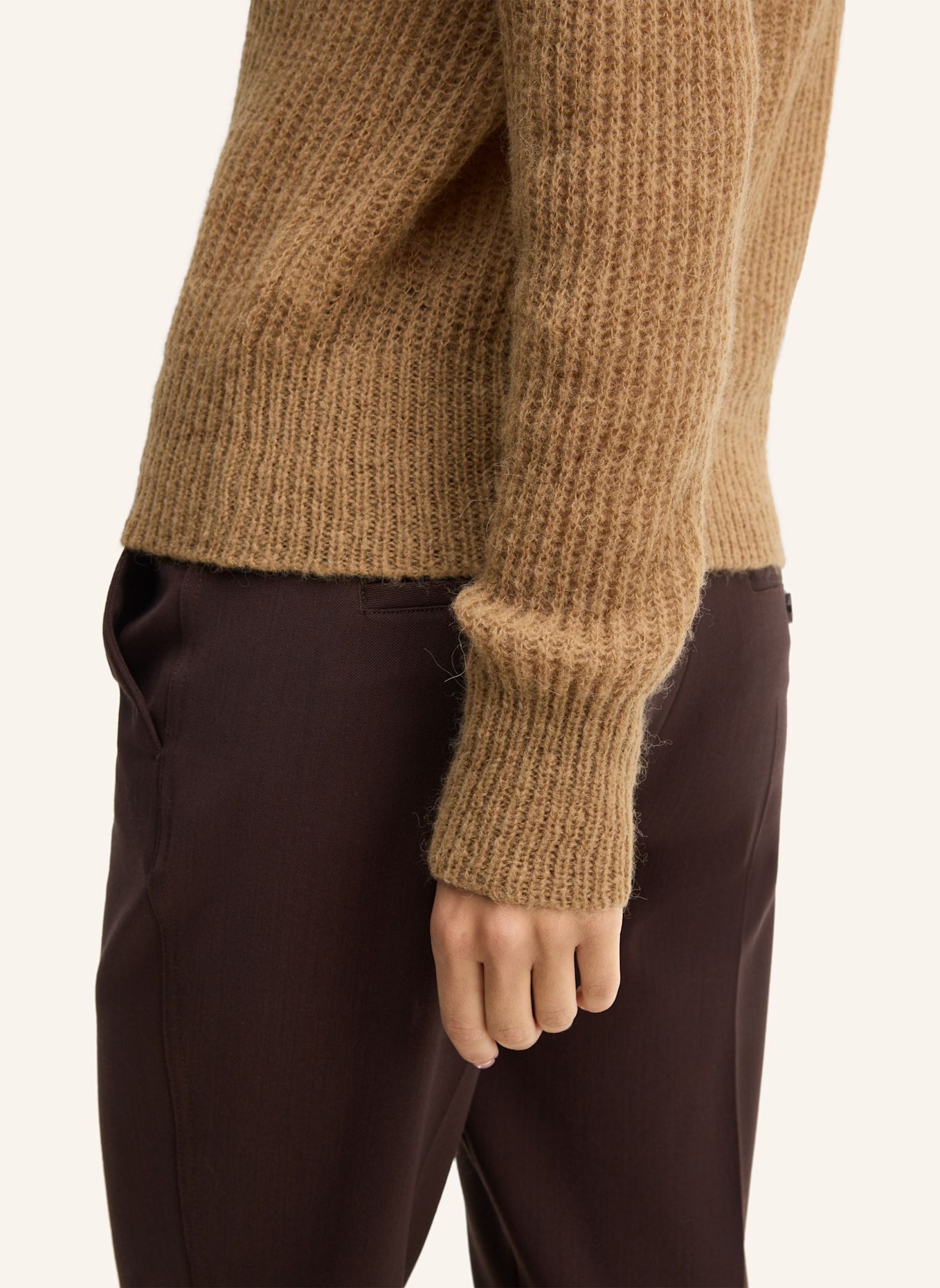 JOOP! Alpaka-Wollmix Pullover: CAMEL