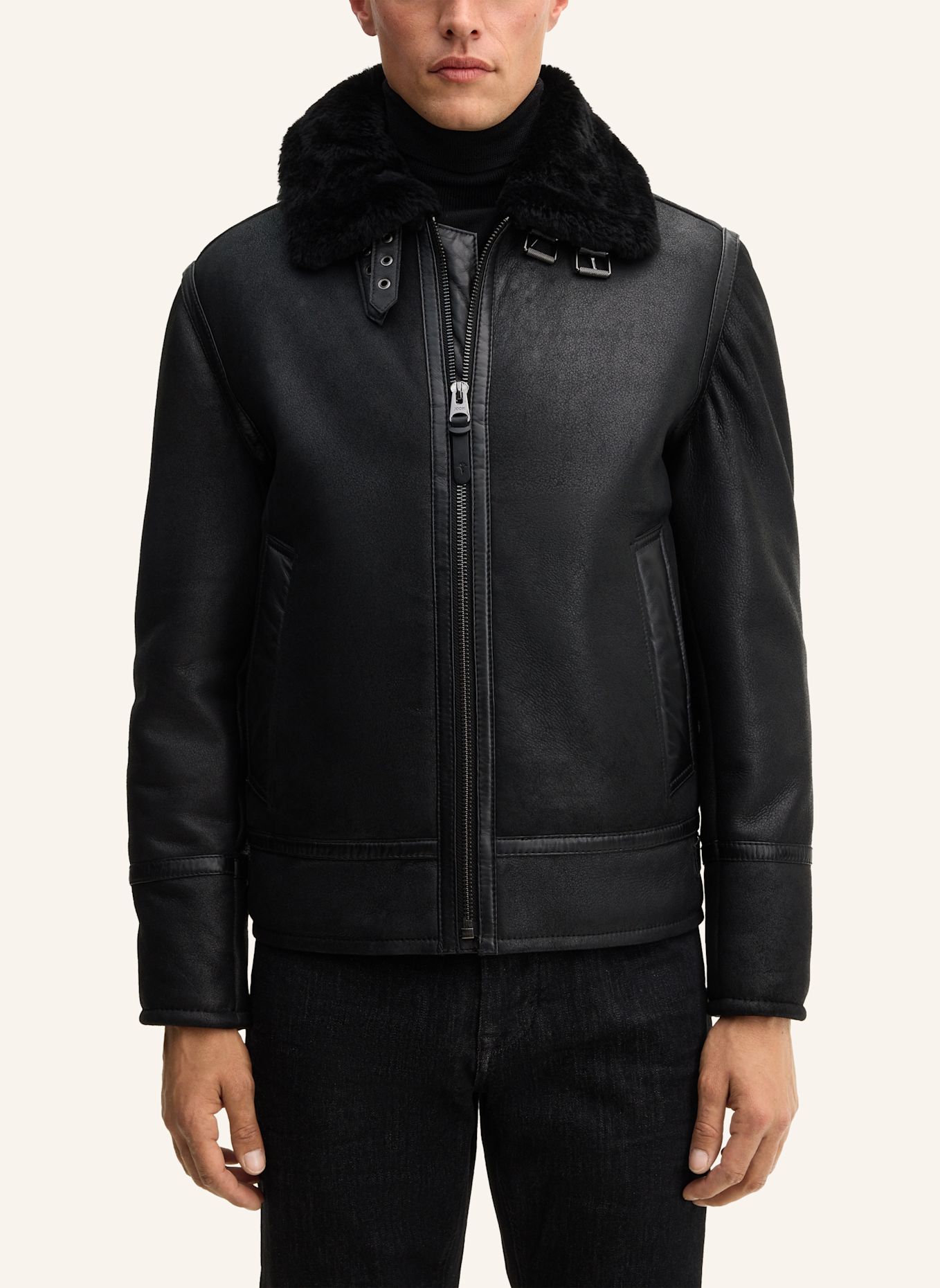 JOOP! Lederjacke: SCHWARZ