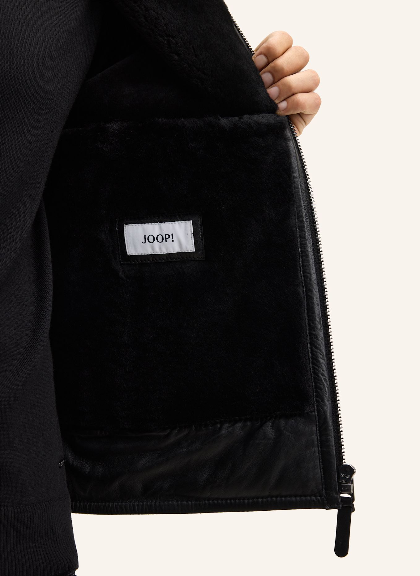 JOOP! Lederjacke: SCHWARZ