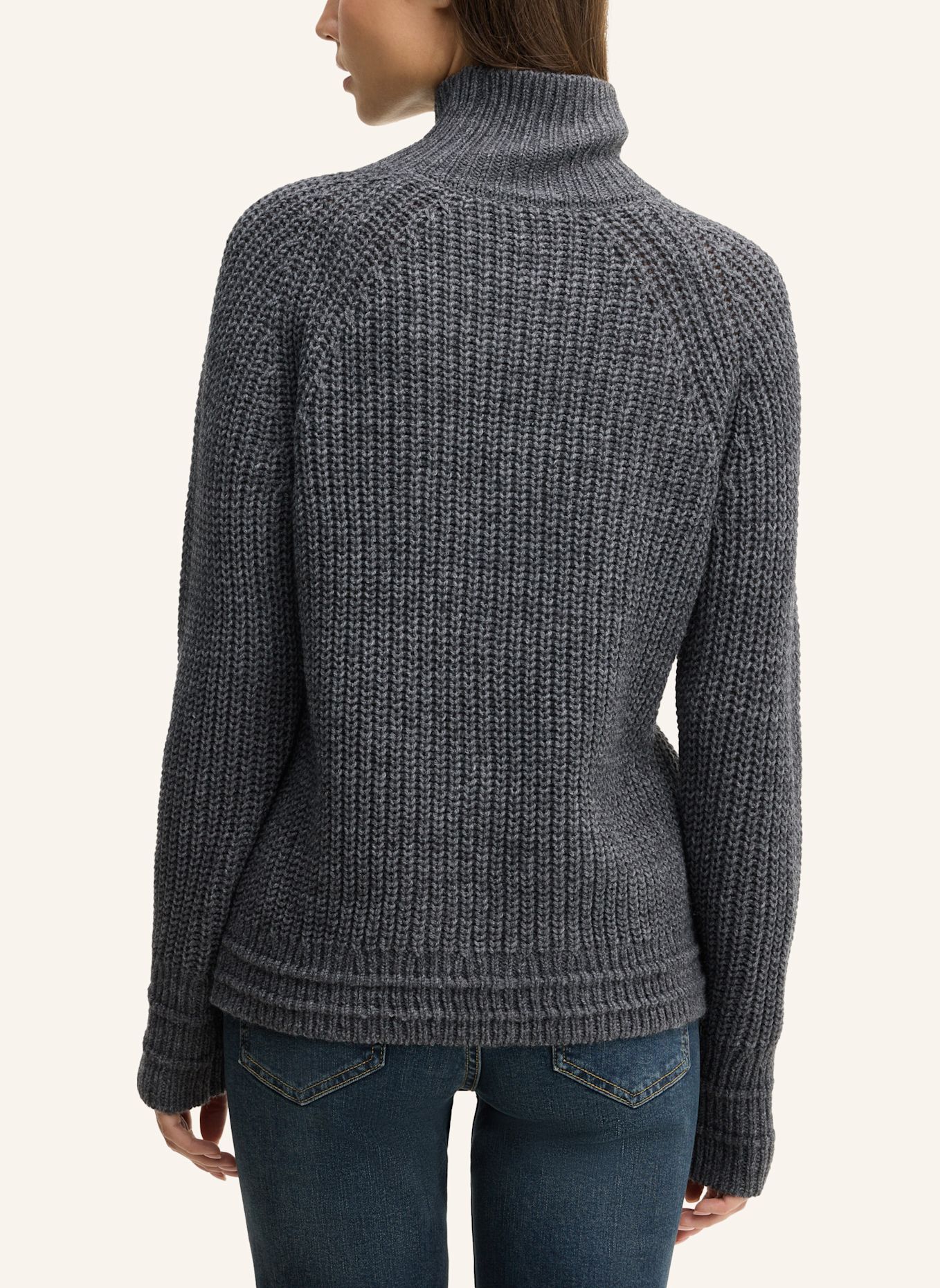 JOOP! JEANS Wollmix-Pullover: DUNKELGRAU
