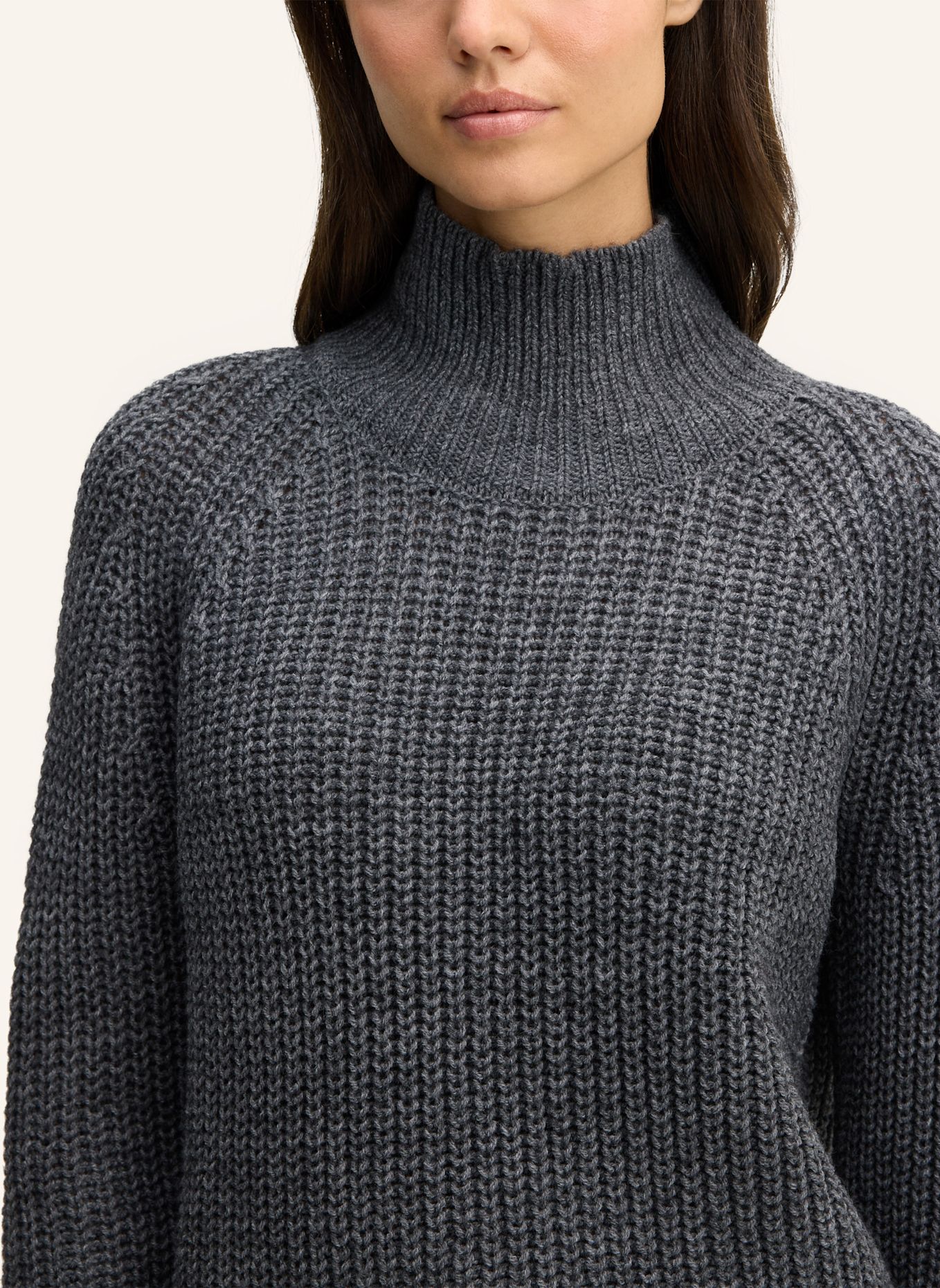 JOOP! JEANS Wollmix-Pullover: DUNKELGRAU