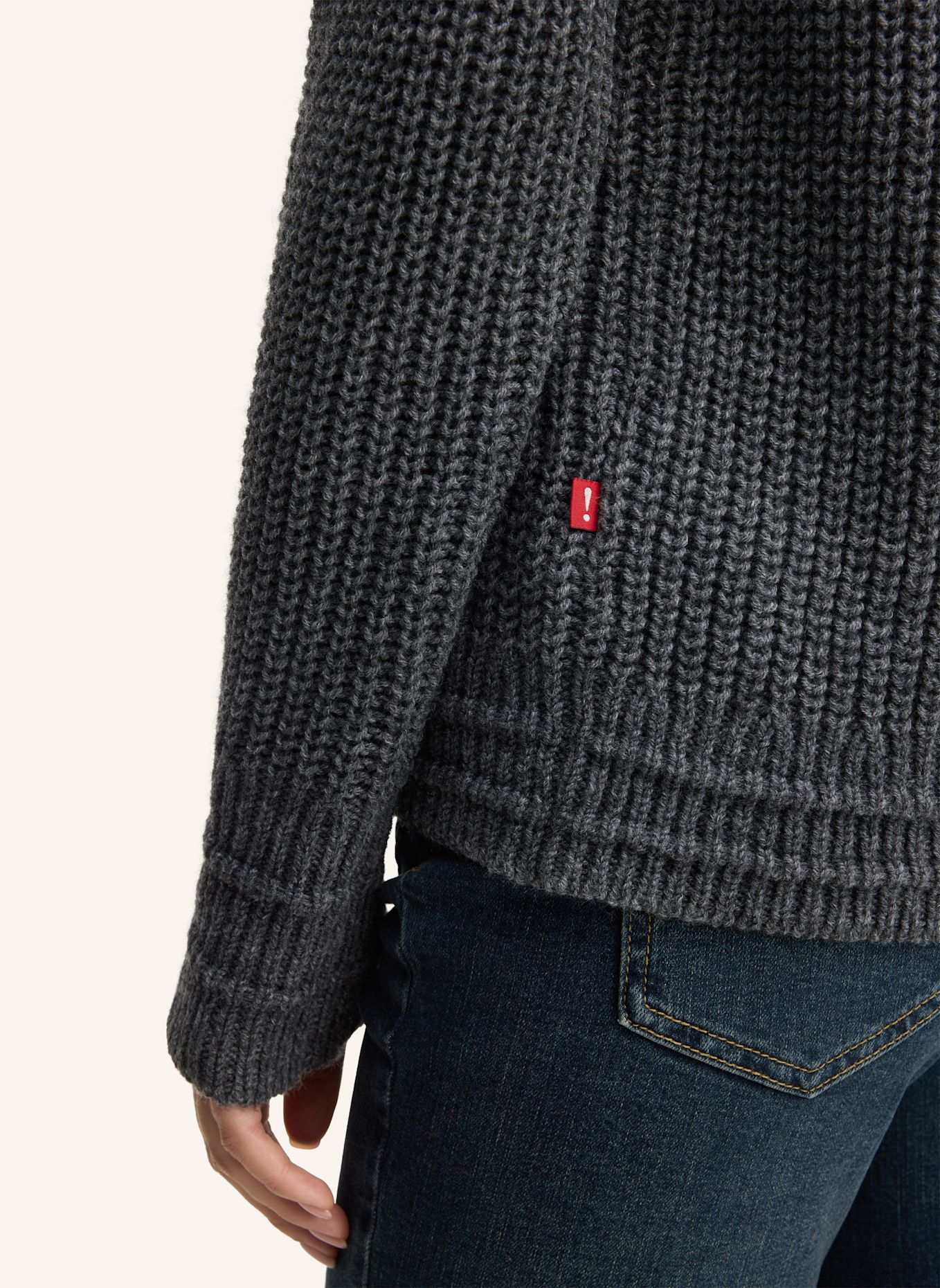 JOOP! JEANS Wollmix-Pullover: DUNKELGRAU