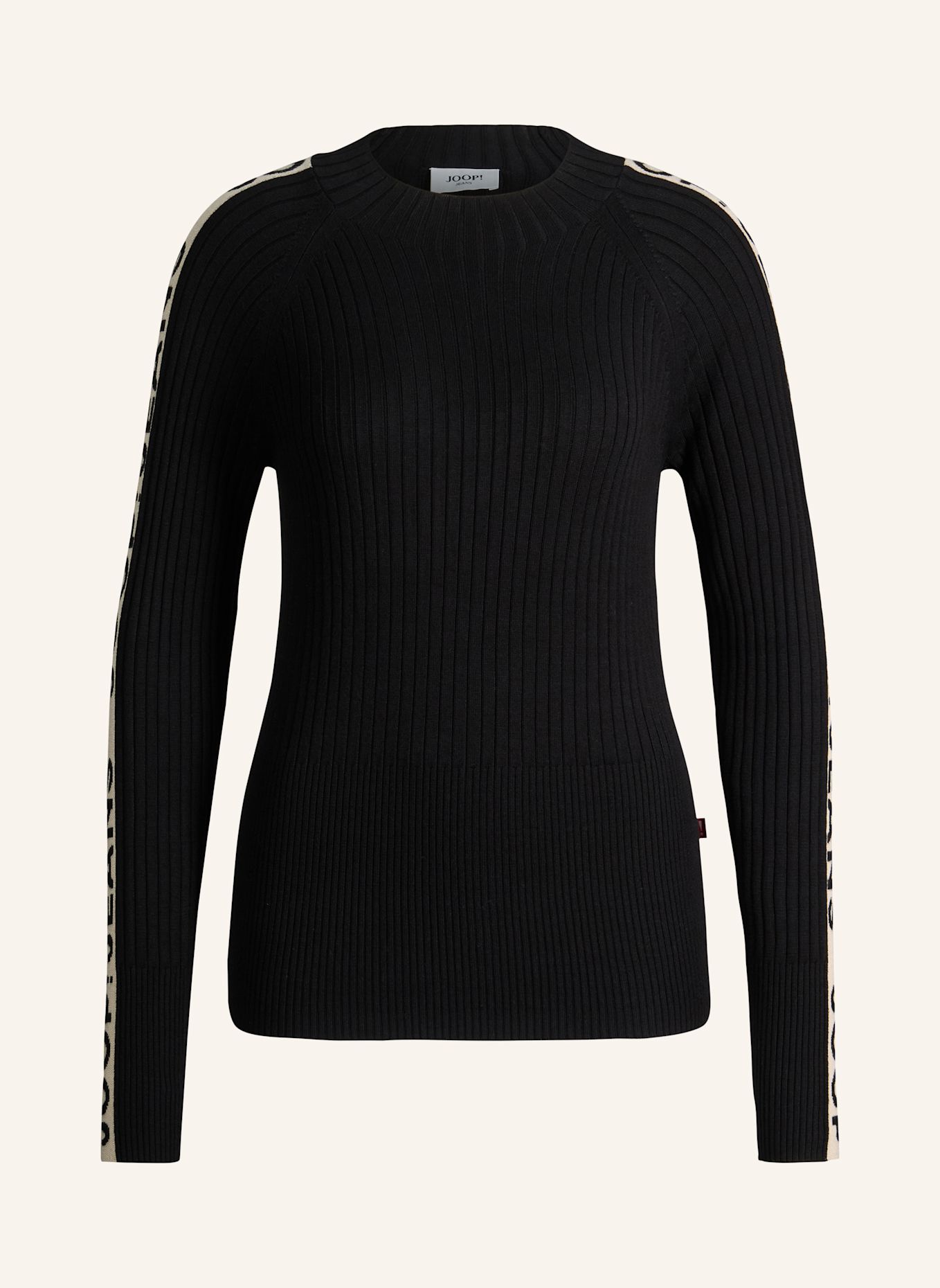 JOOP! JEANS Viskose-Pullover: SCHWARZ
