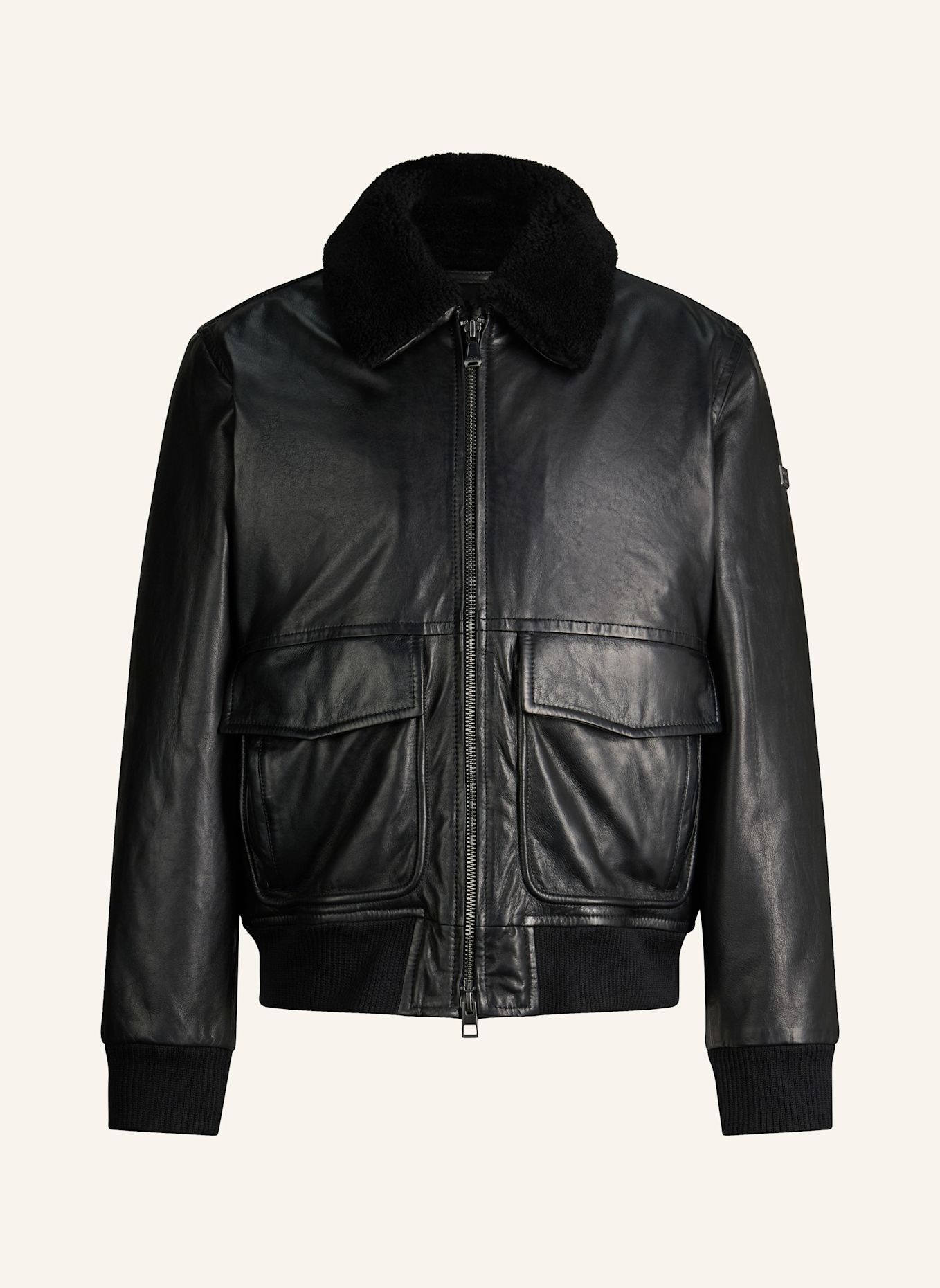JOOP! JEANS Lederjacke: SCHWARZ
