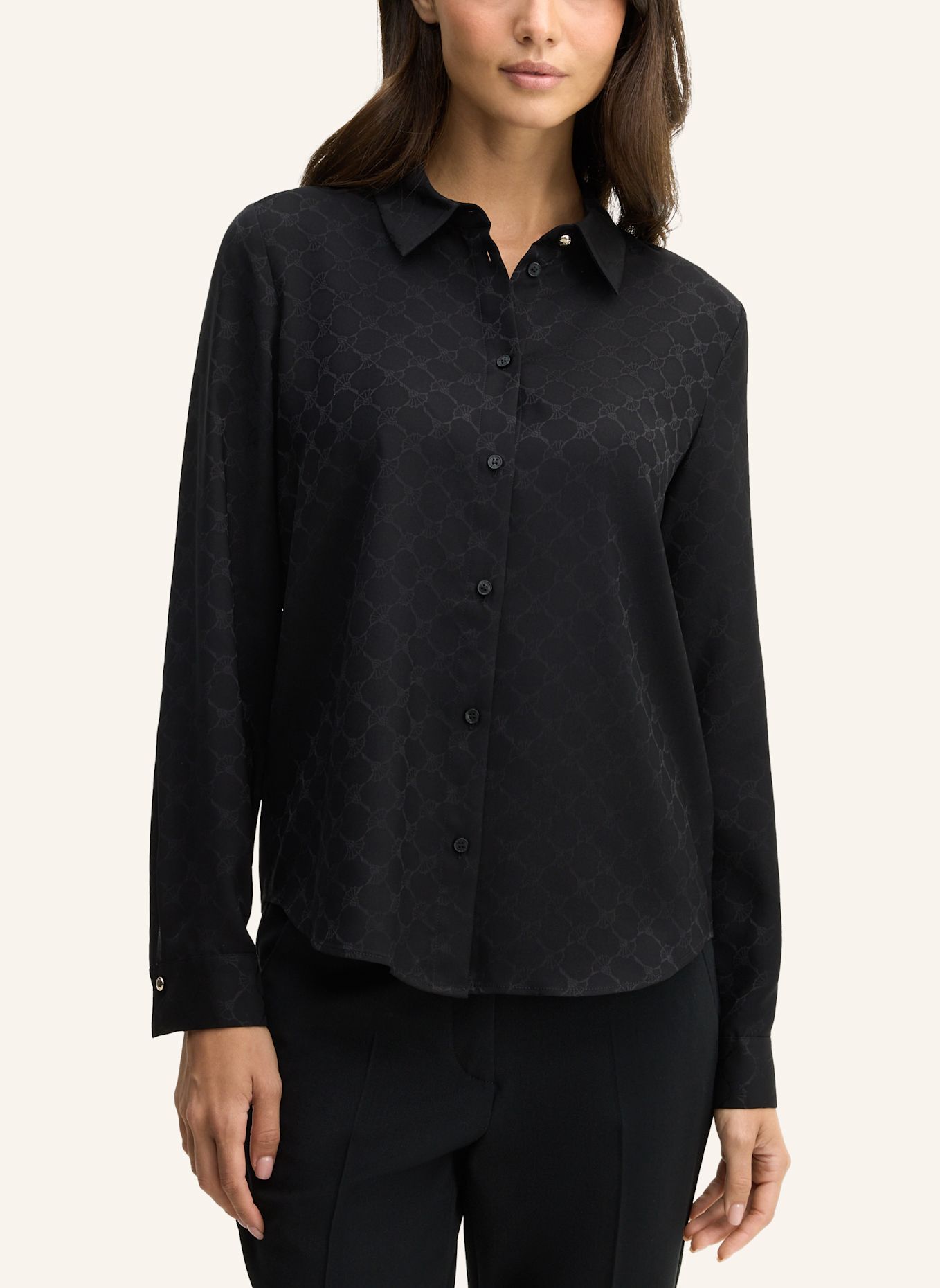 JOOP! Hemdbluse BLISS aus Jacquard: SCHWARZ