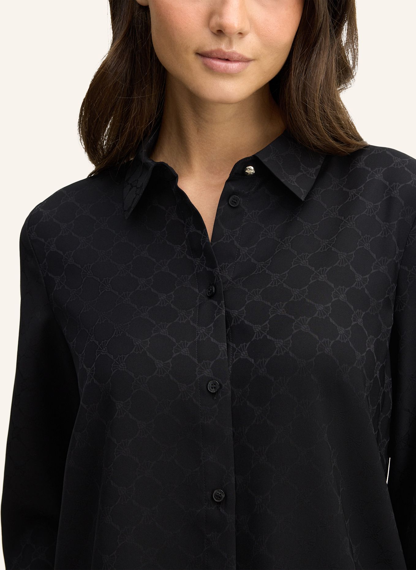 JOOP! Hemdbluse BLISS aus Jacquard: SCHWARZ