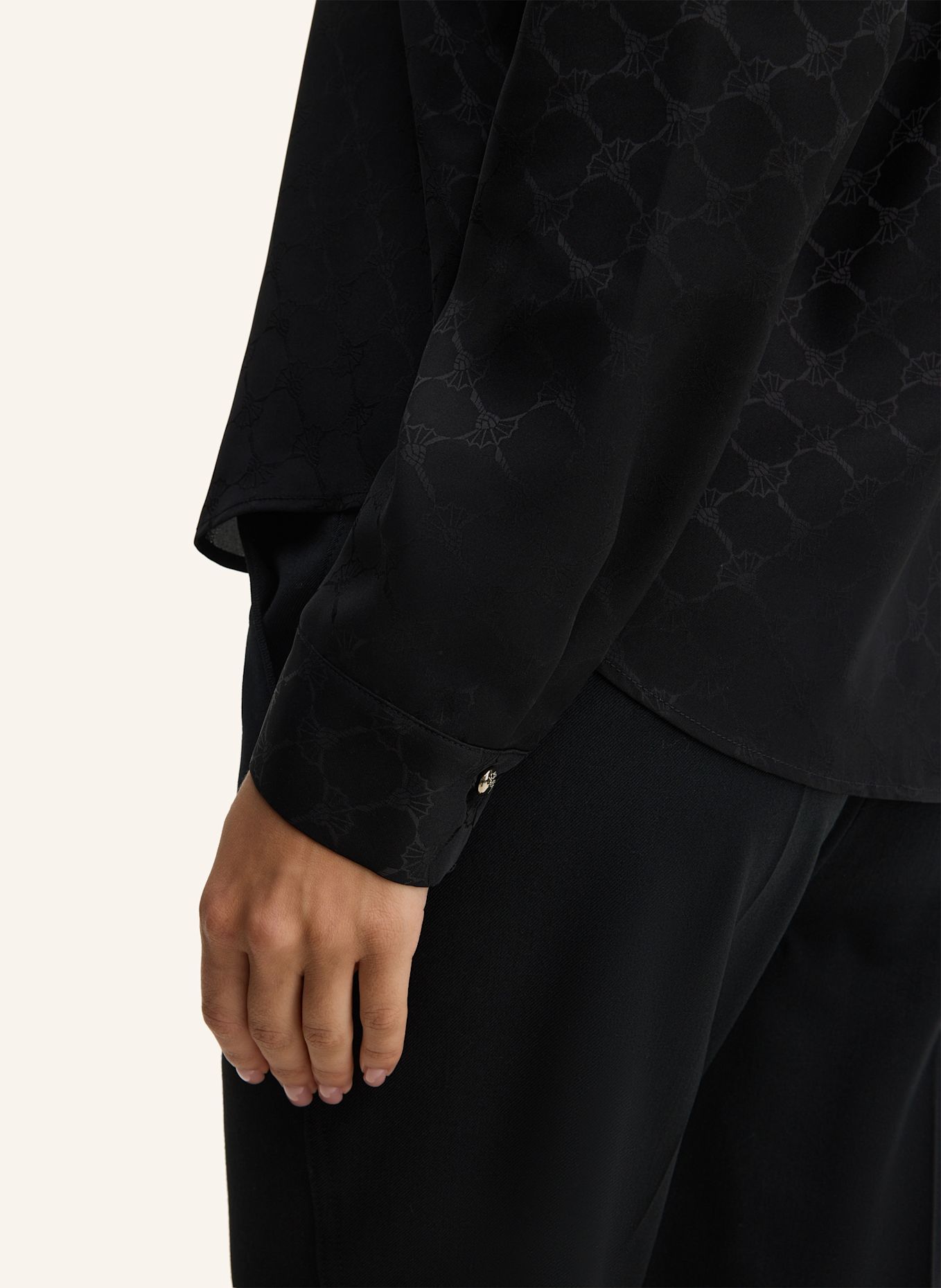 JOOP! Hemdbluse BLISS aus Jacquard: SCHWARZ
