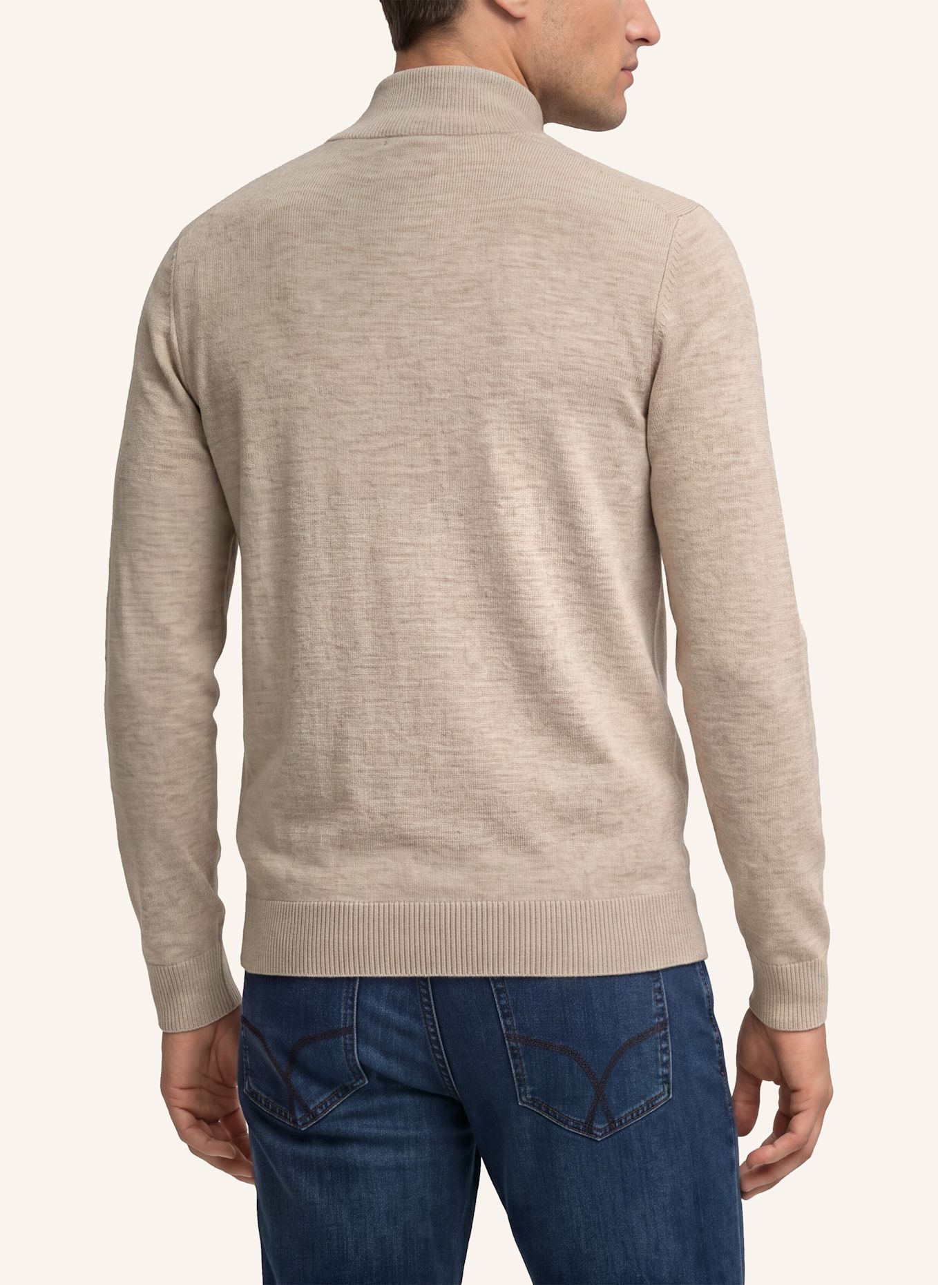 JOOP! Strickjacke DAVIS aus Merinowolle: BEIGE