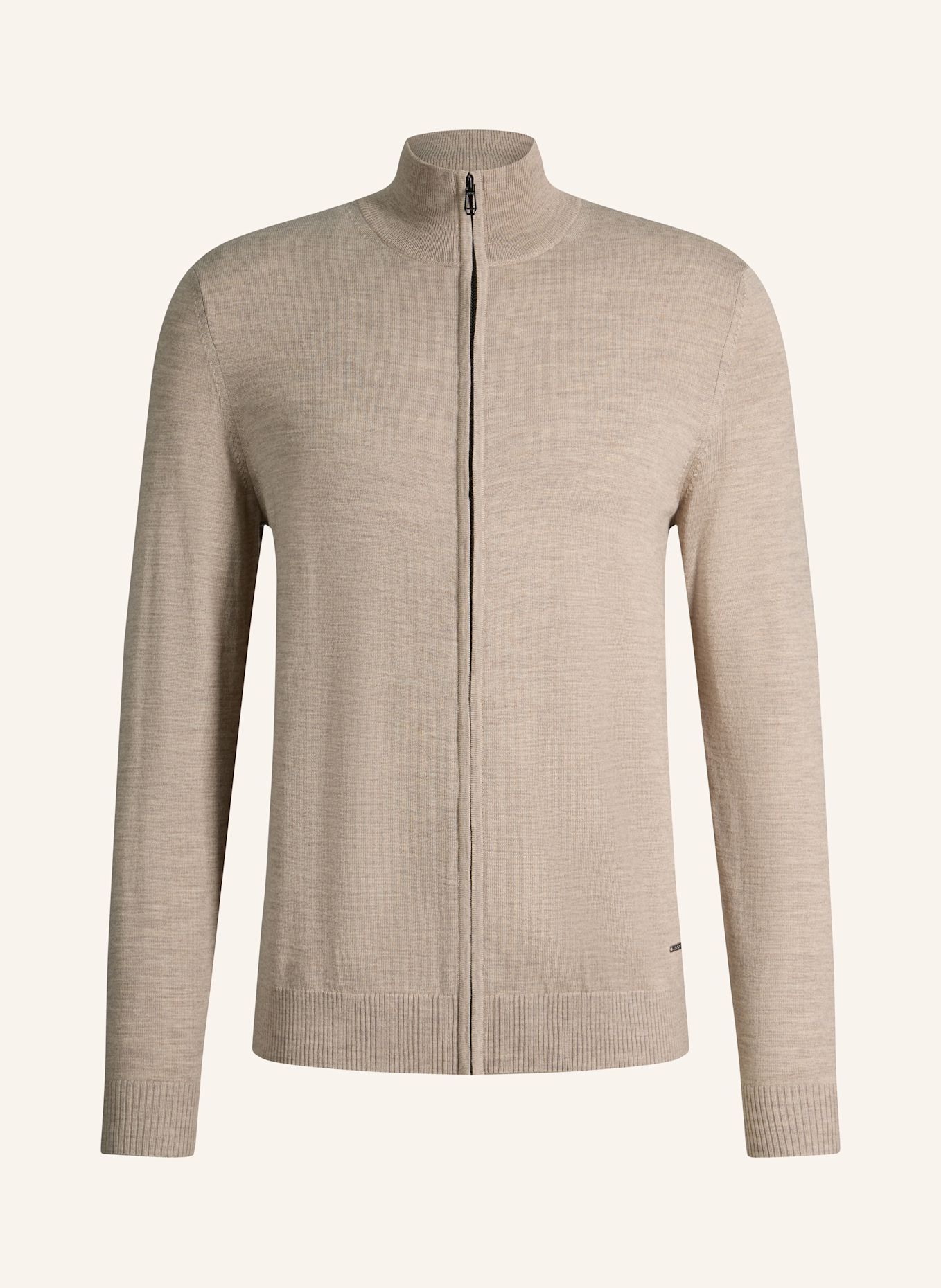 JOOP! Strickjacke DAVIS aus Merinowolle: BEIGE