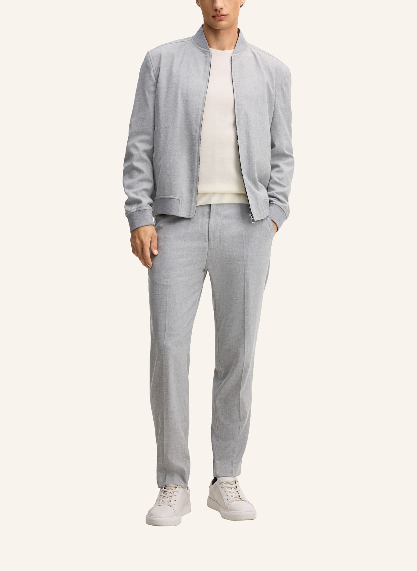 JOOP! Anzughose Regular Fit: HELLGRAU