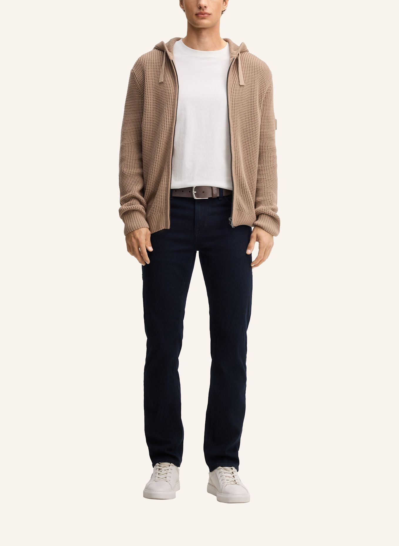 JOOP! JEANS Strickjacke: BRAUN