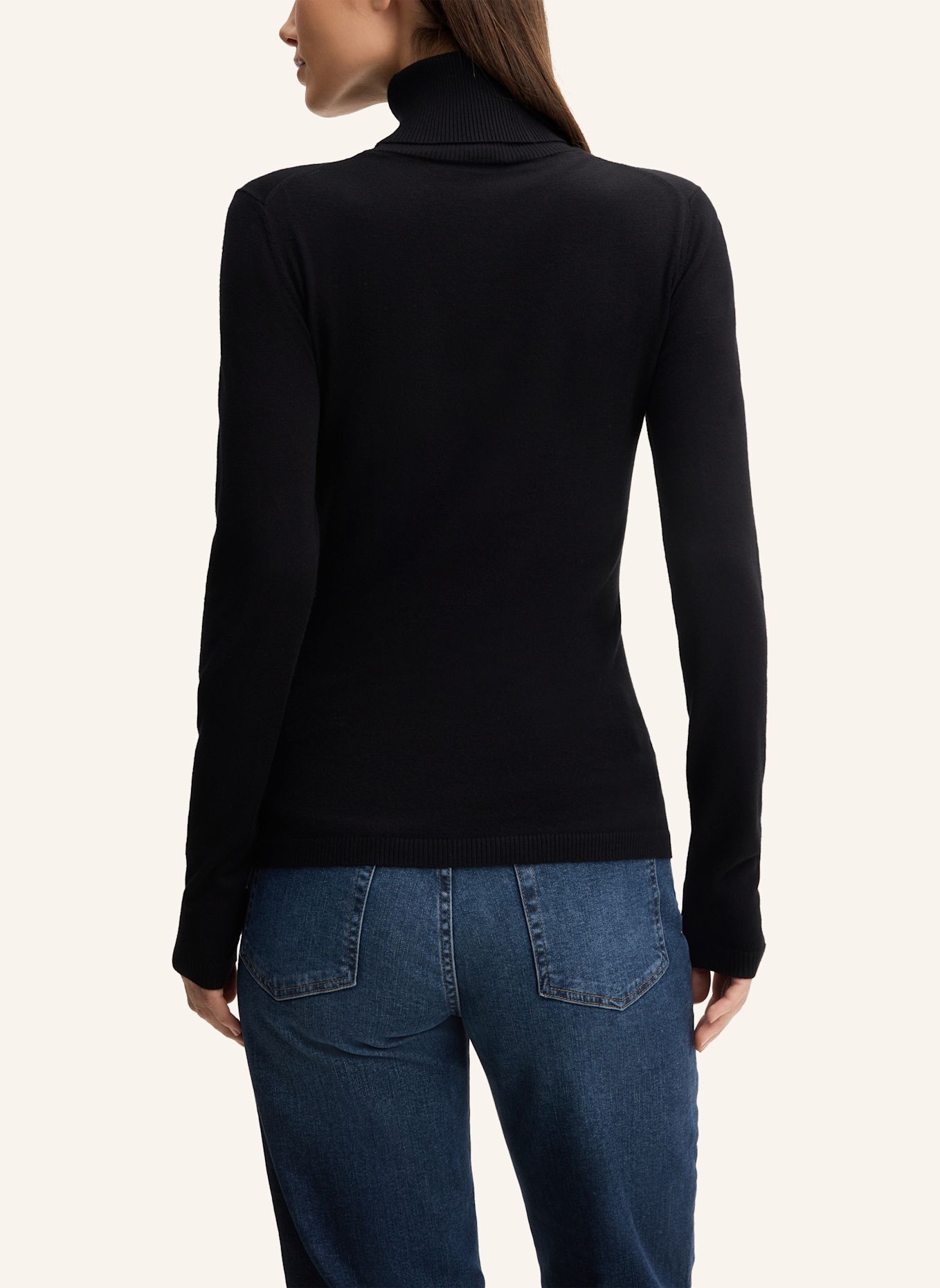 JOOP! JEANS Rollkragen-Pullover: SCHWARZ